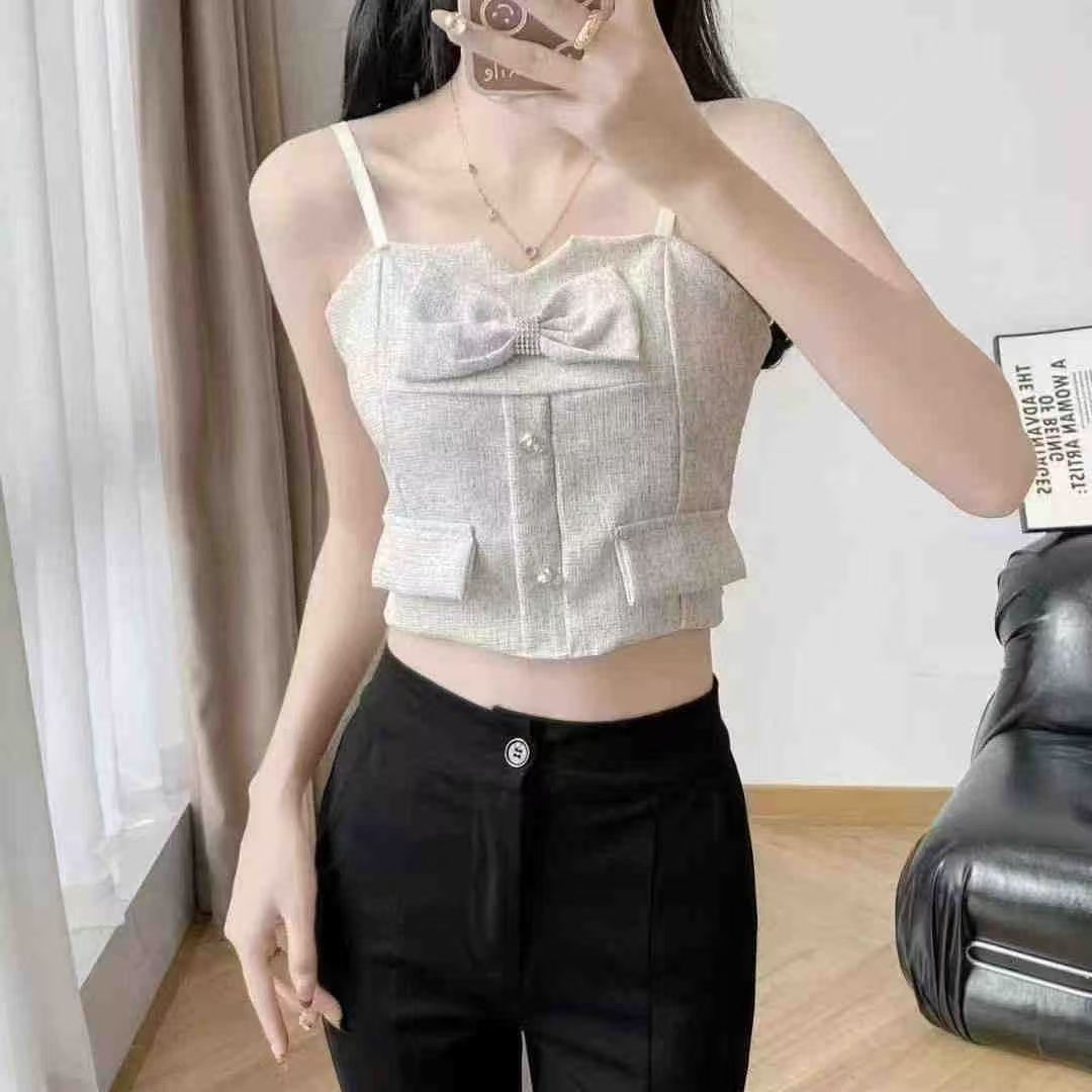 TP310法式小香风吊带