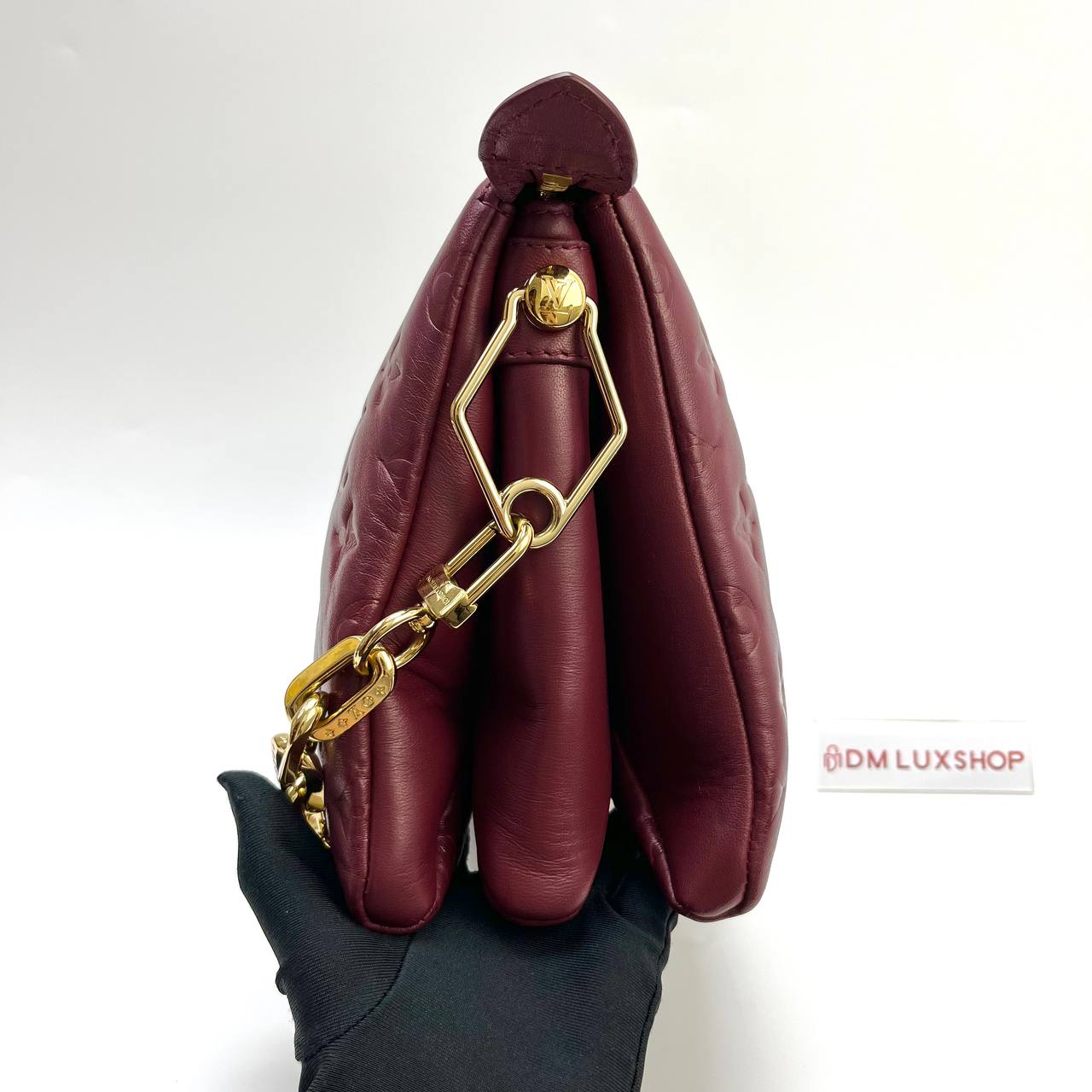 LV Coussin PM Maroon GHW