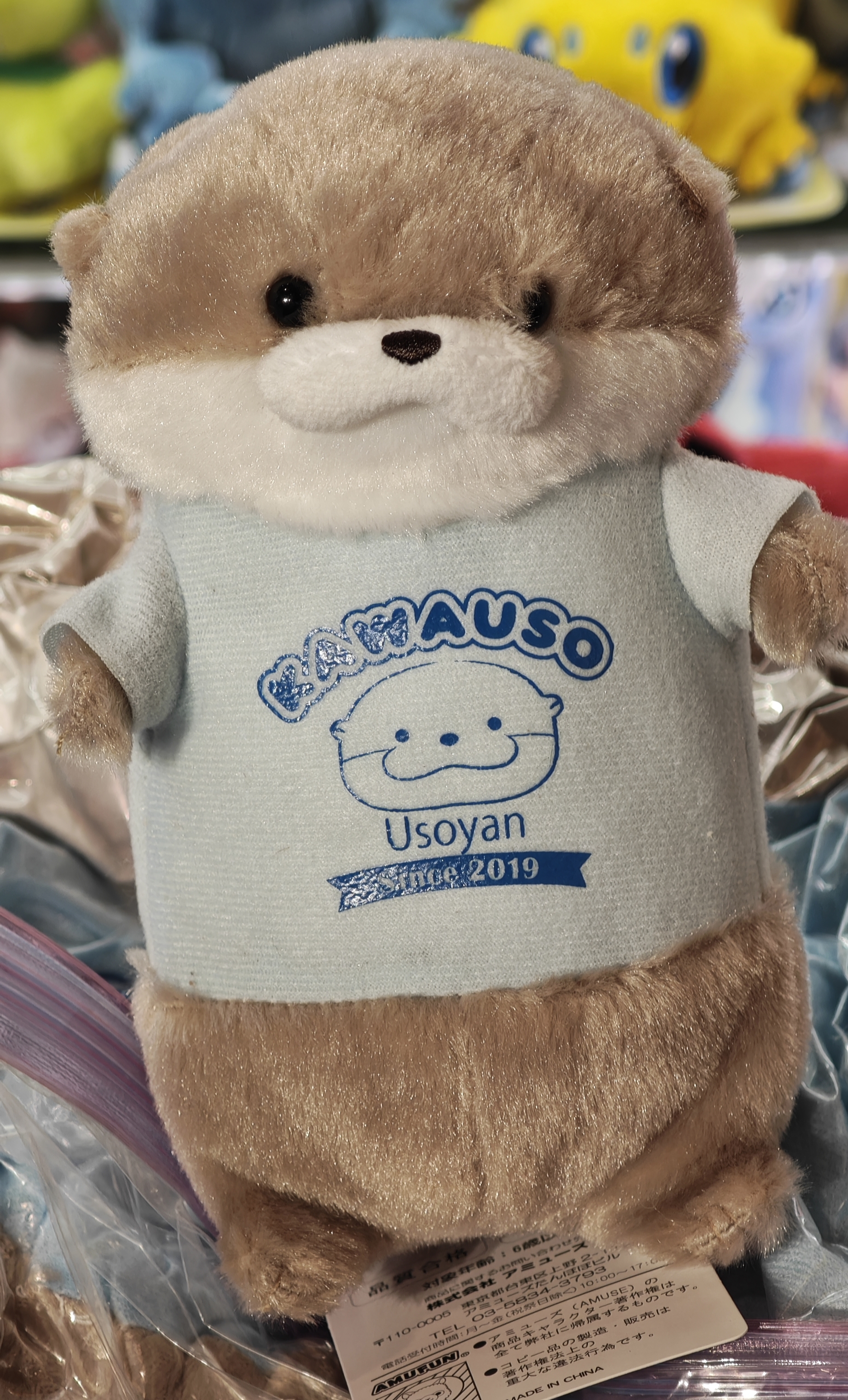 Amuse T恤水獺16cm（淺啡色）