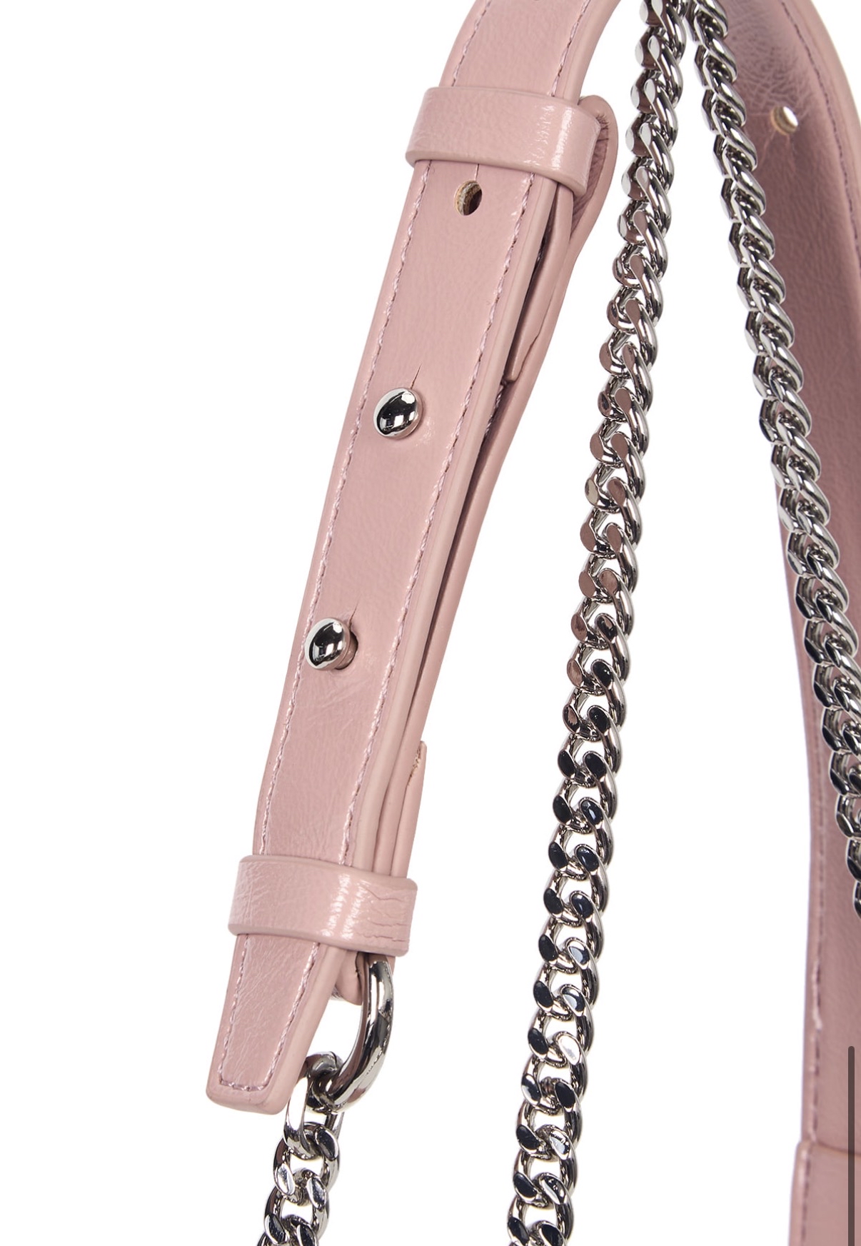 MATIN KIM特價場GLOSSY QUILTING SMALL CHAIN BAG IN PINK