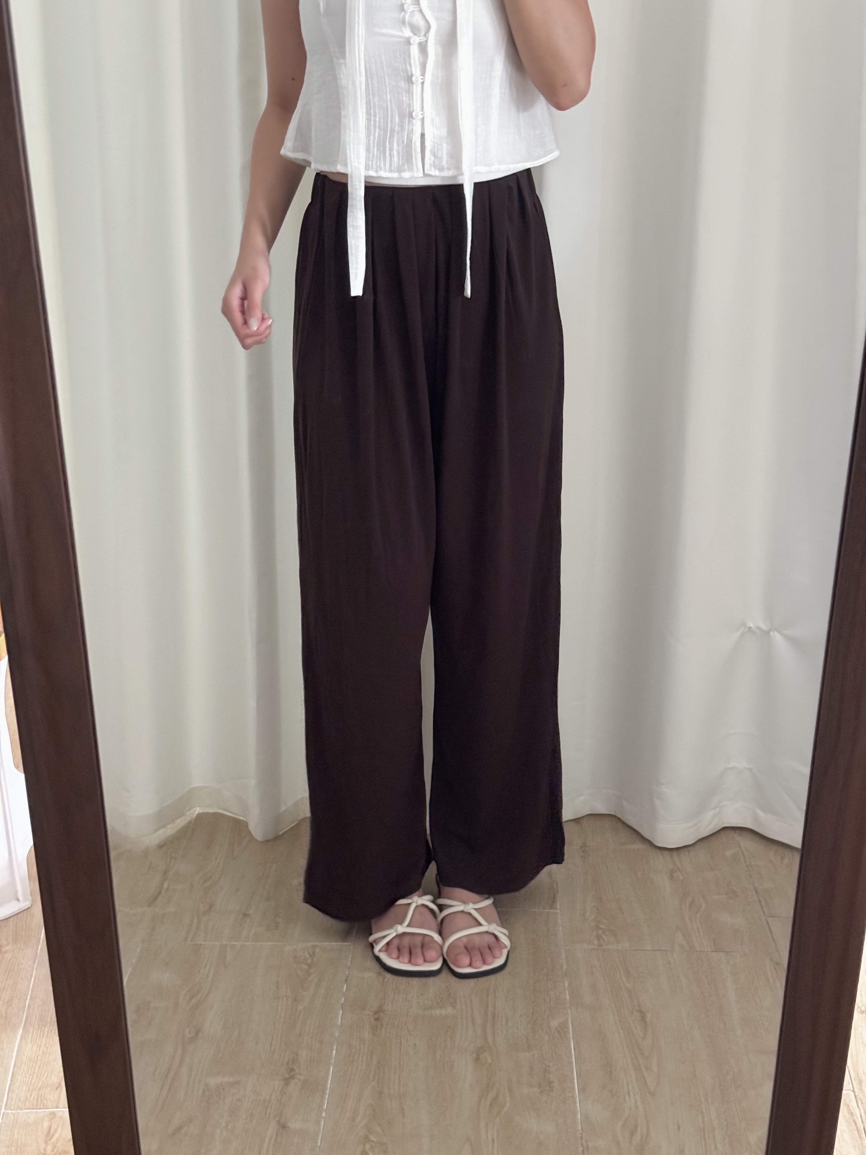 [夏天最愛!]超垂感涼爽休閑長褲(四色入)