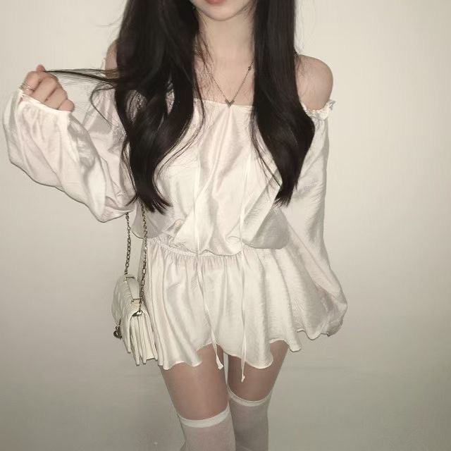 【 🫧今期推薦！法式女孩～超美の花束般設計🌼高質光澤感紋理兩穿OPS✨🤍 】 Paris Girl Blossom Ops(四色入)