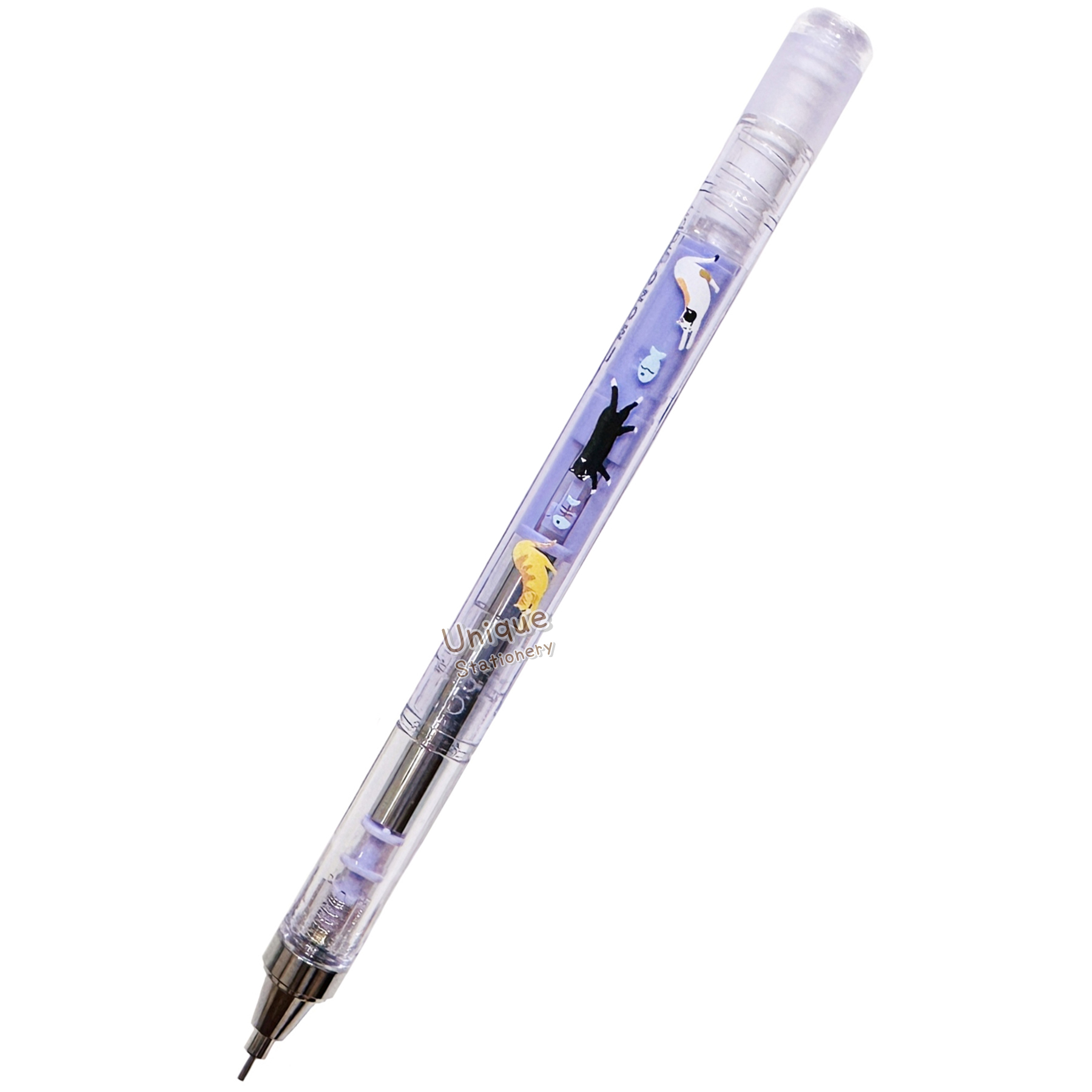 現貨｜日本限定 貓貓圖案 日本製 TOMBOW 蜻蜓牌 MONO graph 0.5mm 鉛芯筆 (DPB-163R)