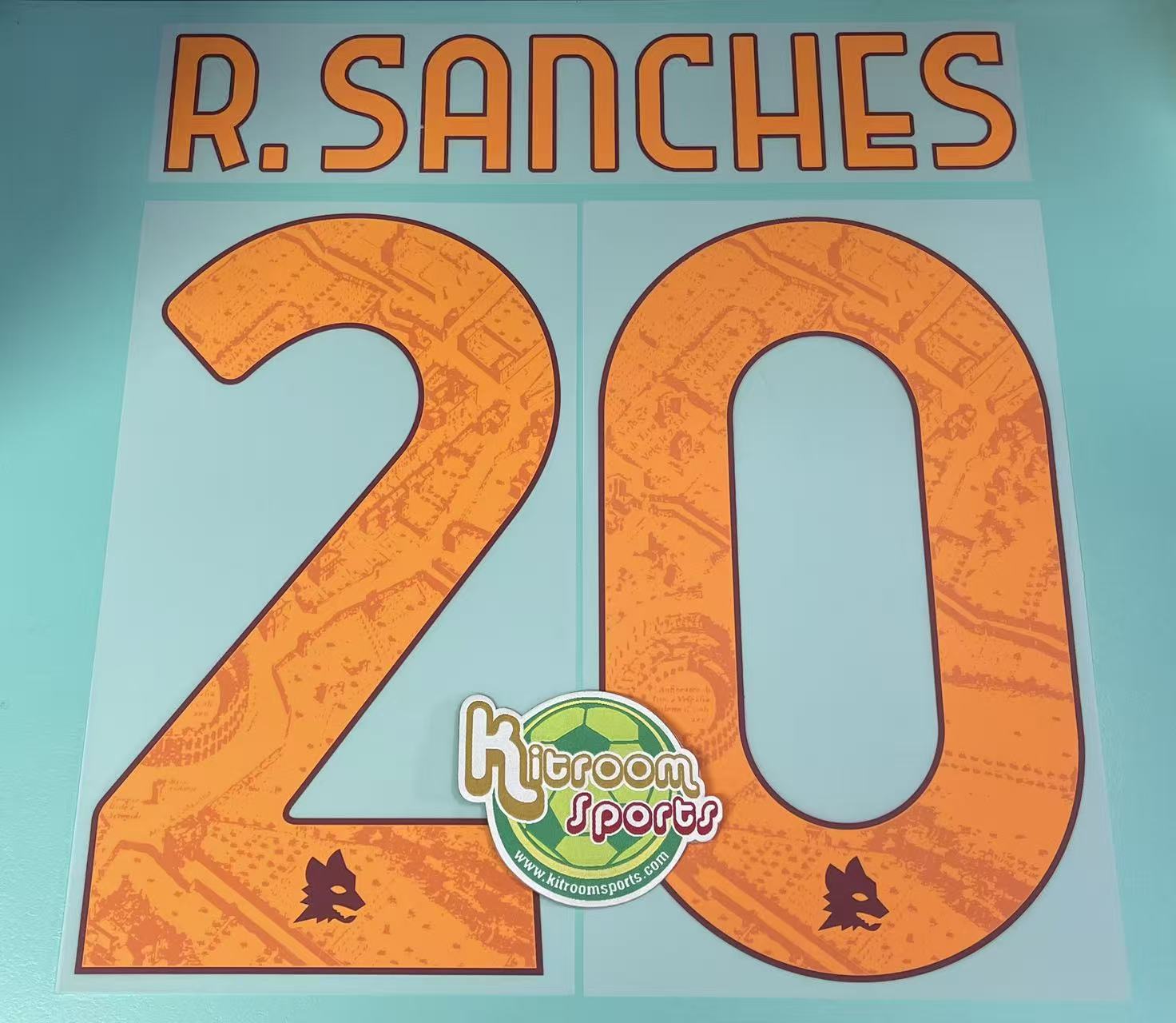 2023-24 Roma Home Nameset #20 R.SANCHES