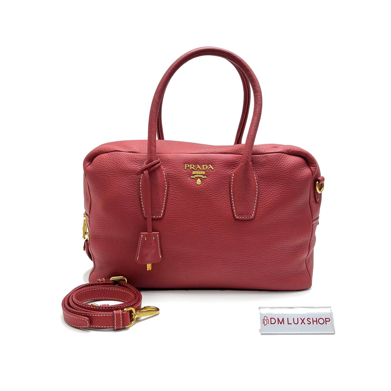 Prada Red Leather Tote