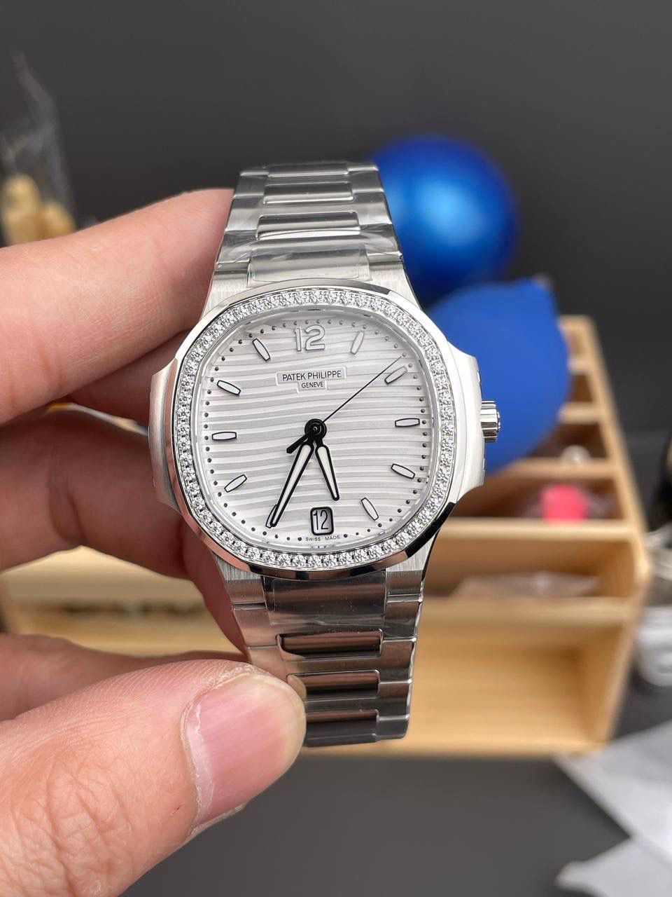 女款鹦鹉螺7118 白盘钻圈/35.2mm/324一体机😍💯🤍