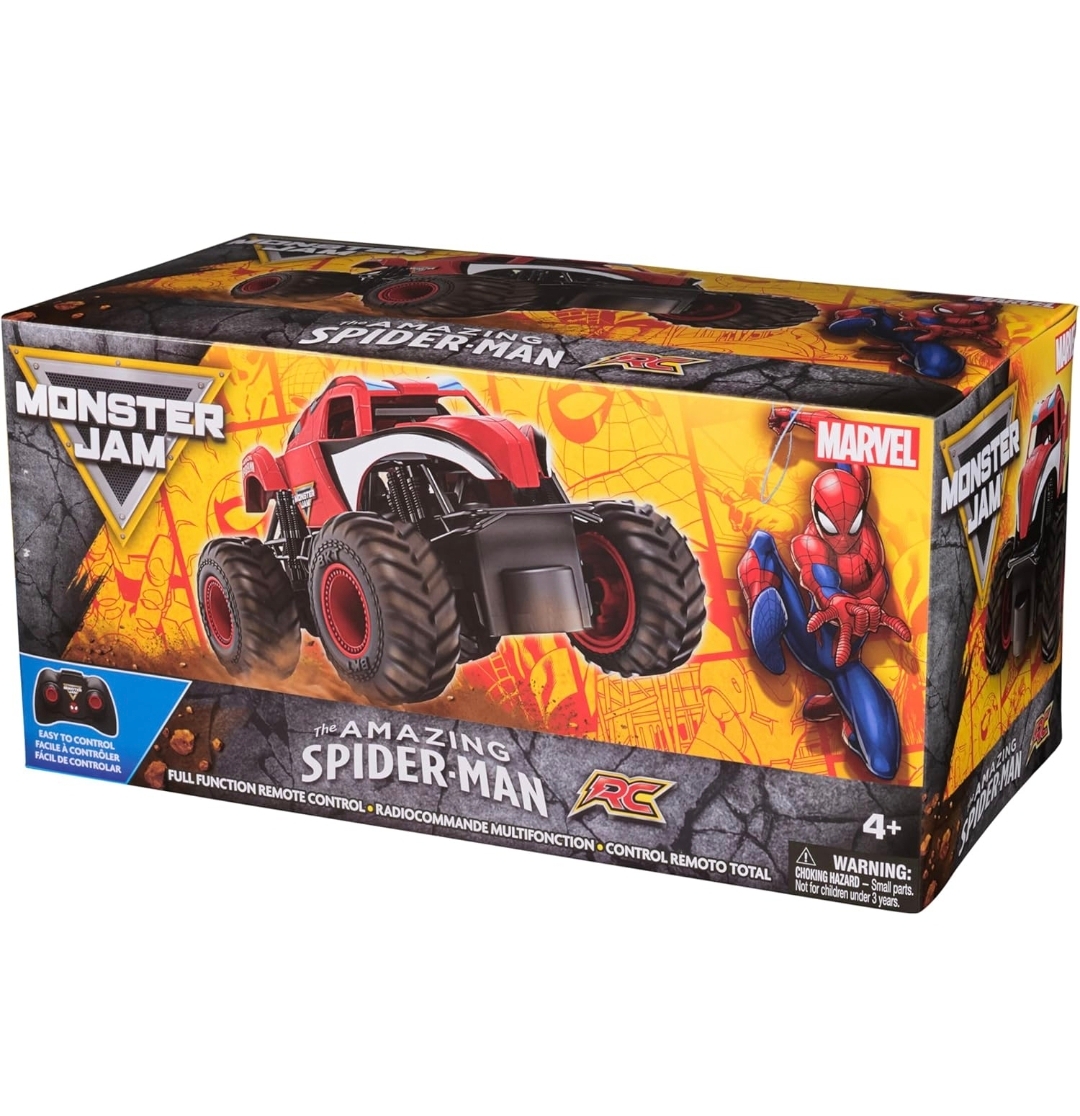 Monster Jam Marvel The Amazing Spider-Man RC Monster Truck 蜘蛛俠遙控巨輪車 1:24比例 香港現貨