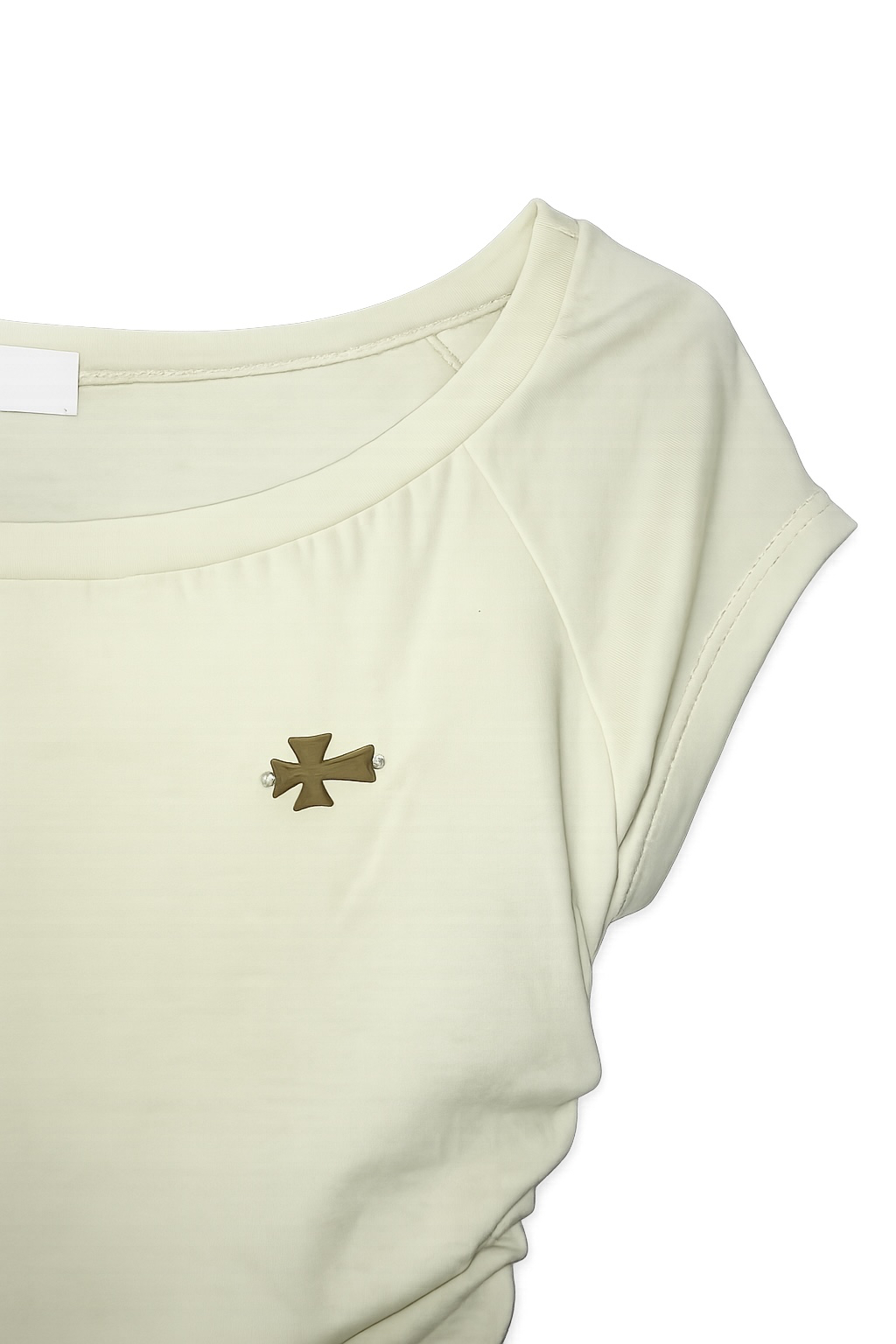 Cross Ruched Cutout Top