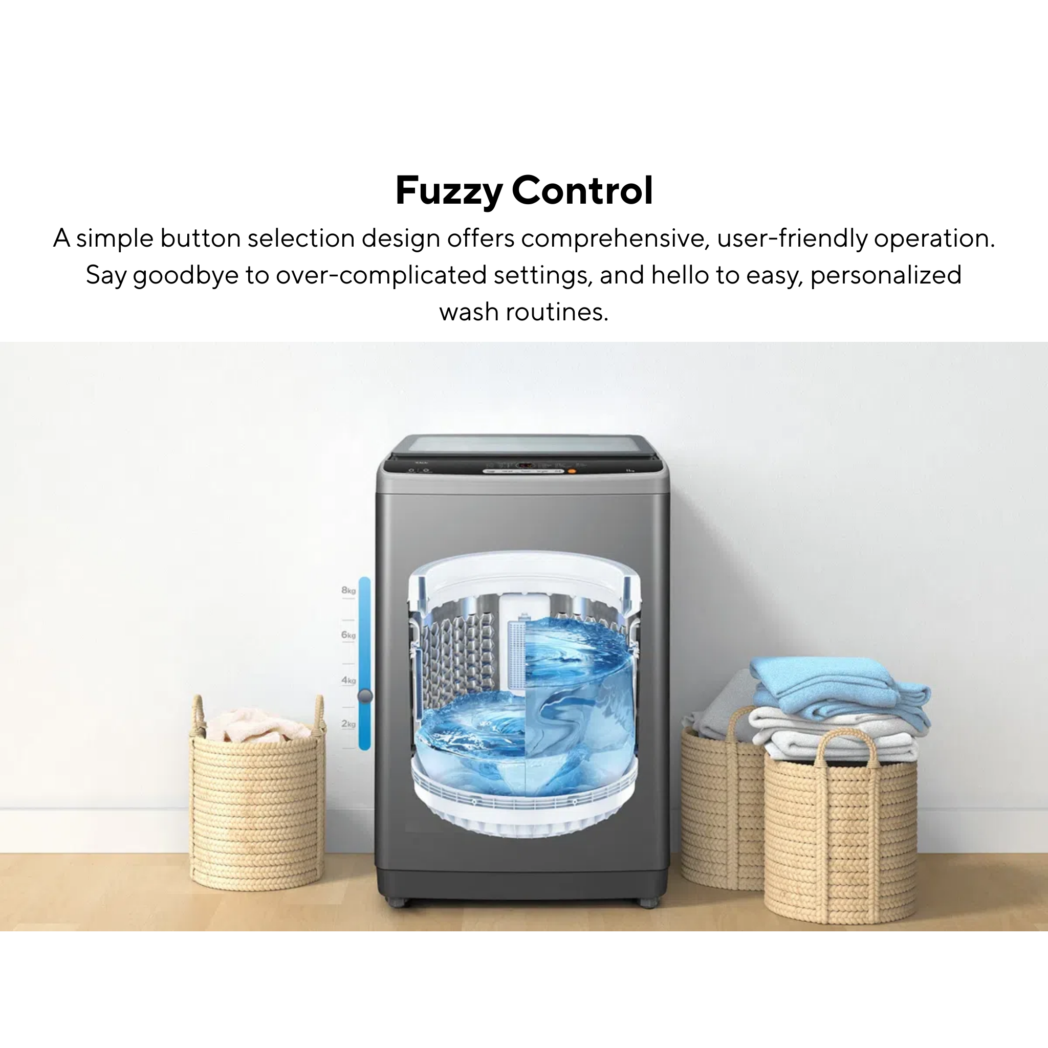 TCL 9kg Top Load Washing Machine (TWA90-F307GM-09)