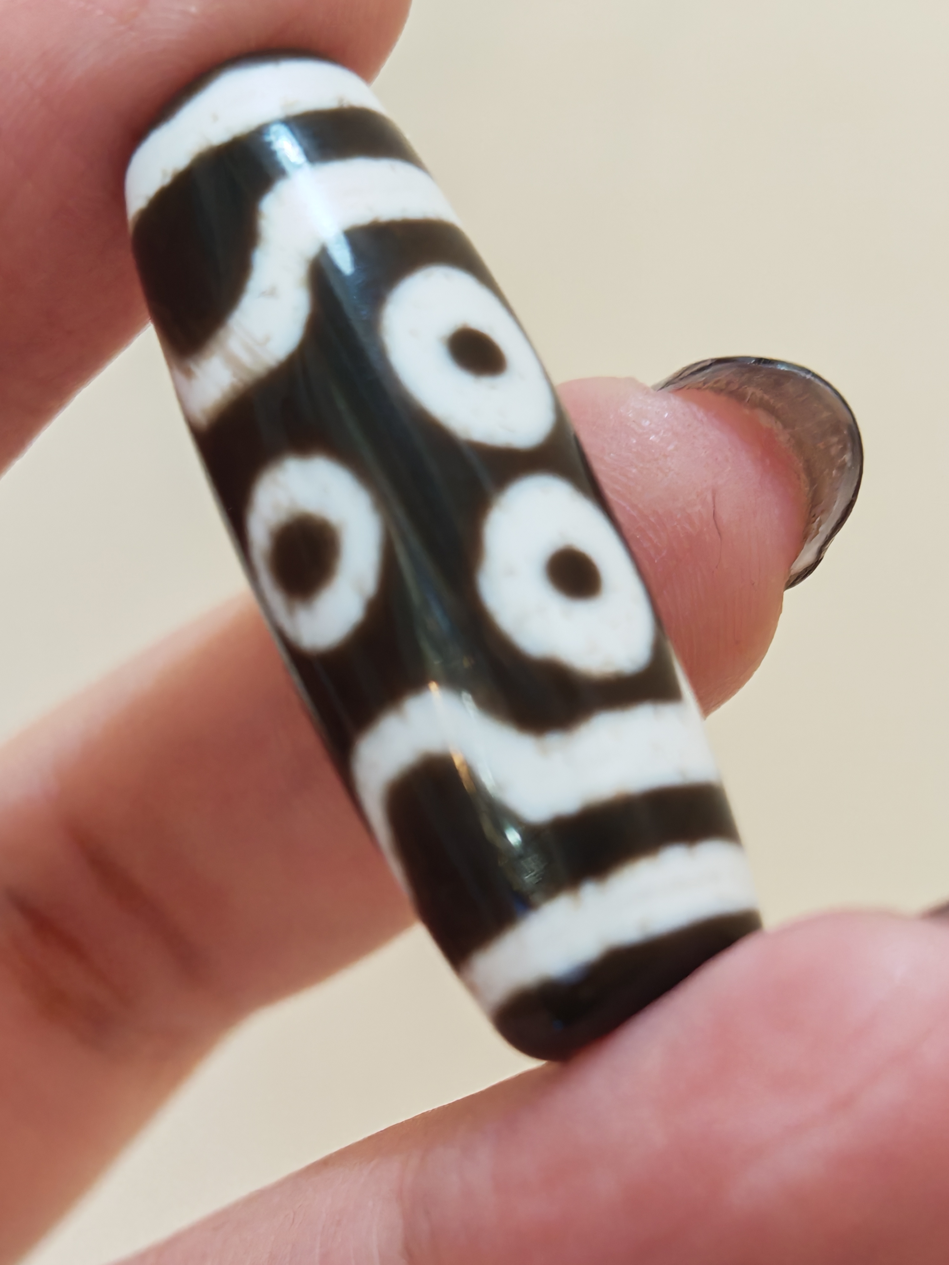 「黑白七眼天珠」26022