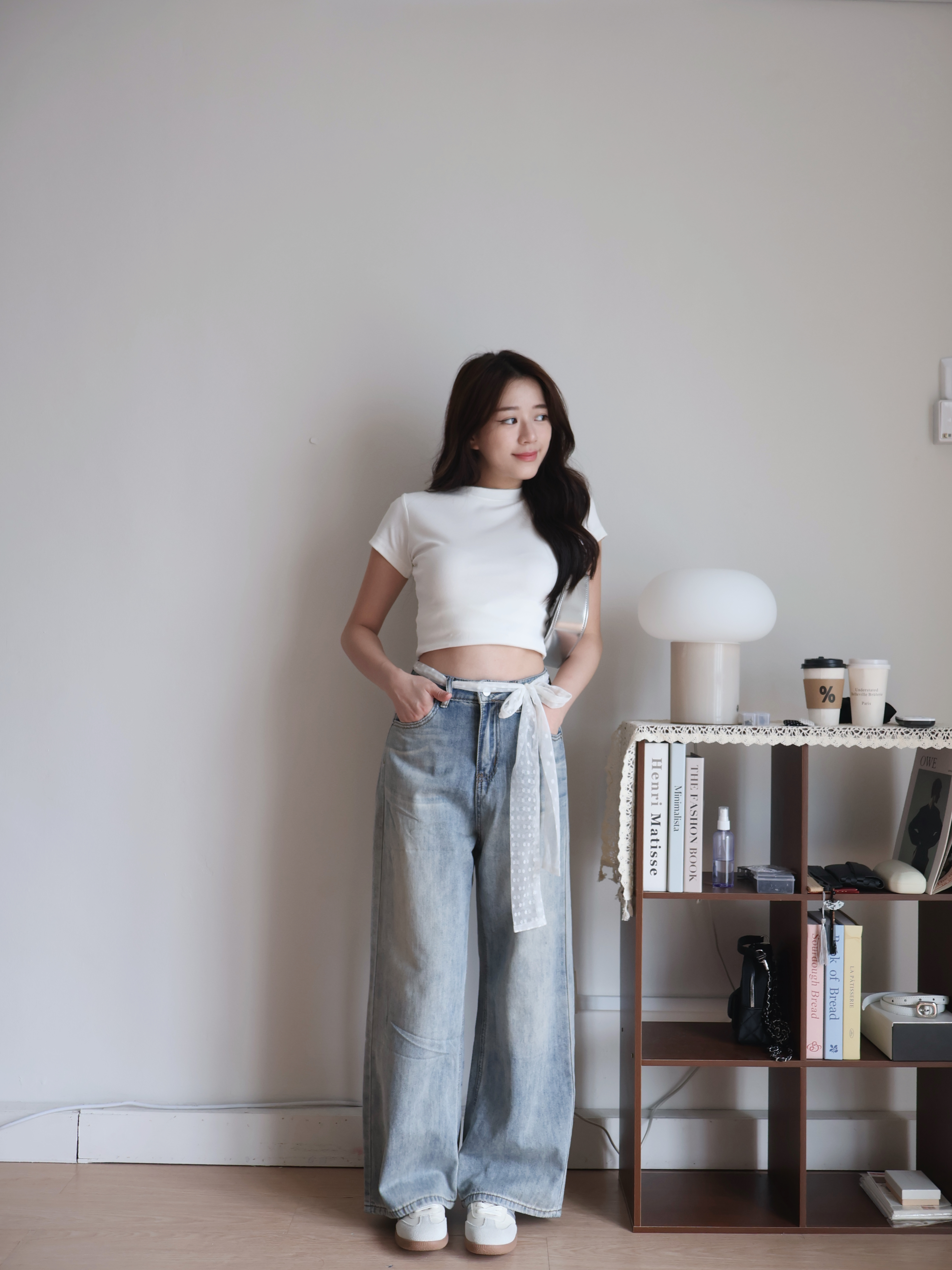 Hailey Cotton Tee | White