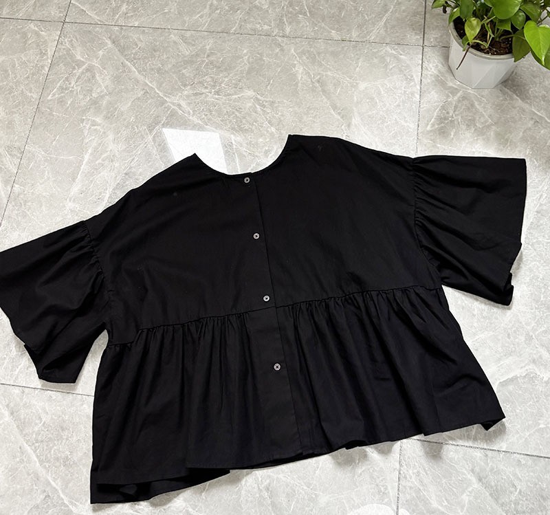 0510 nikoand 正反雙面著亞麻蝙蝠袖襯衫 6月中