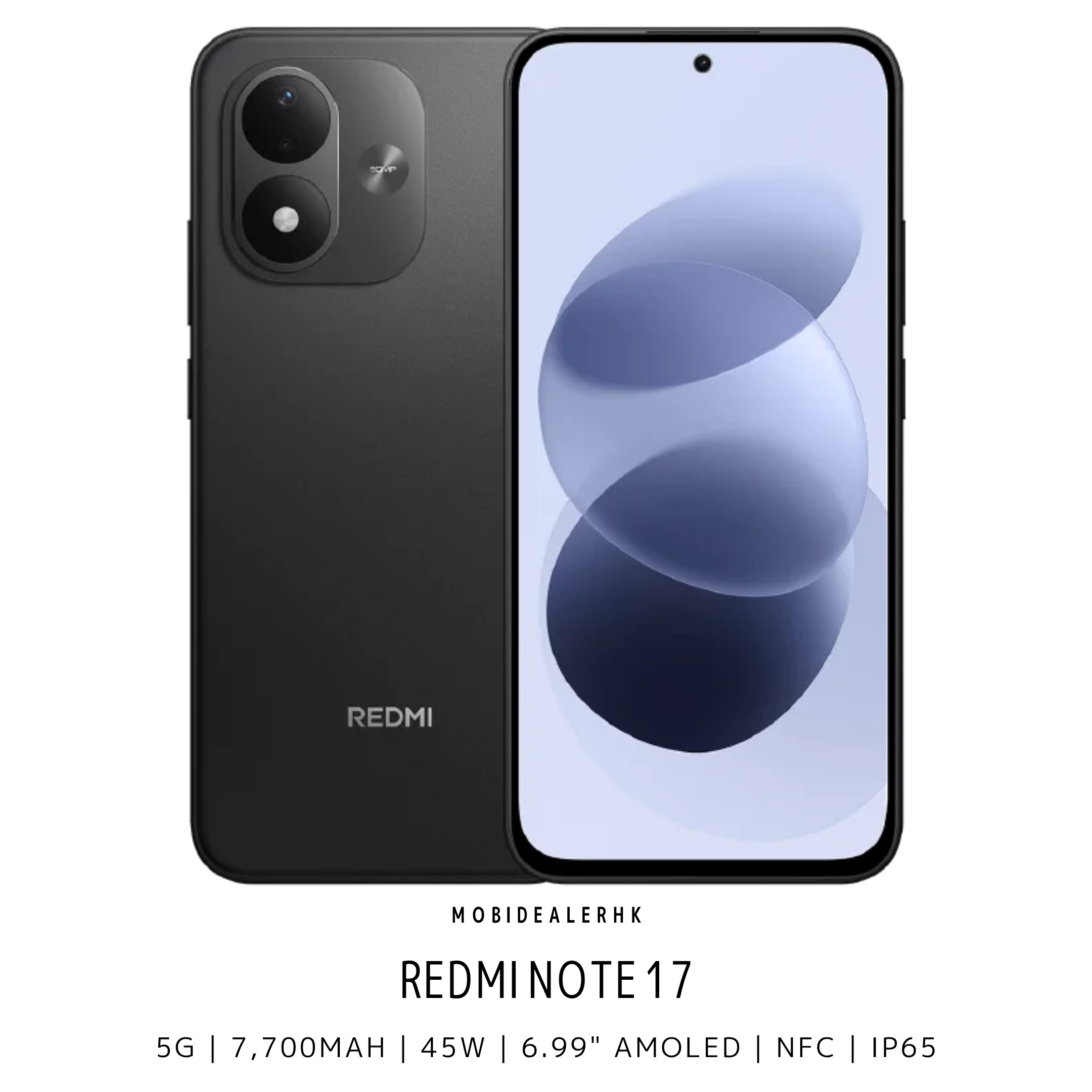 Redmi Note 17 | 紅米 Note 17 | 5G | 智能手機 | 7700mAh大電量 | 45W快充 | 6.99"FHD+ AMOLED | IP65防水