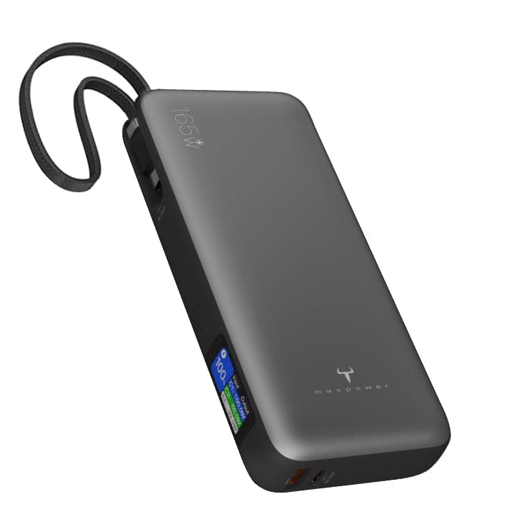 maxpower 165W PD 筆記型電腦超薄行動電源 20,000mAh