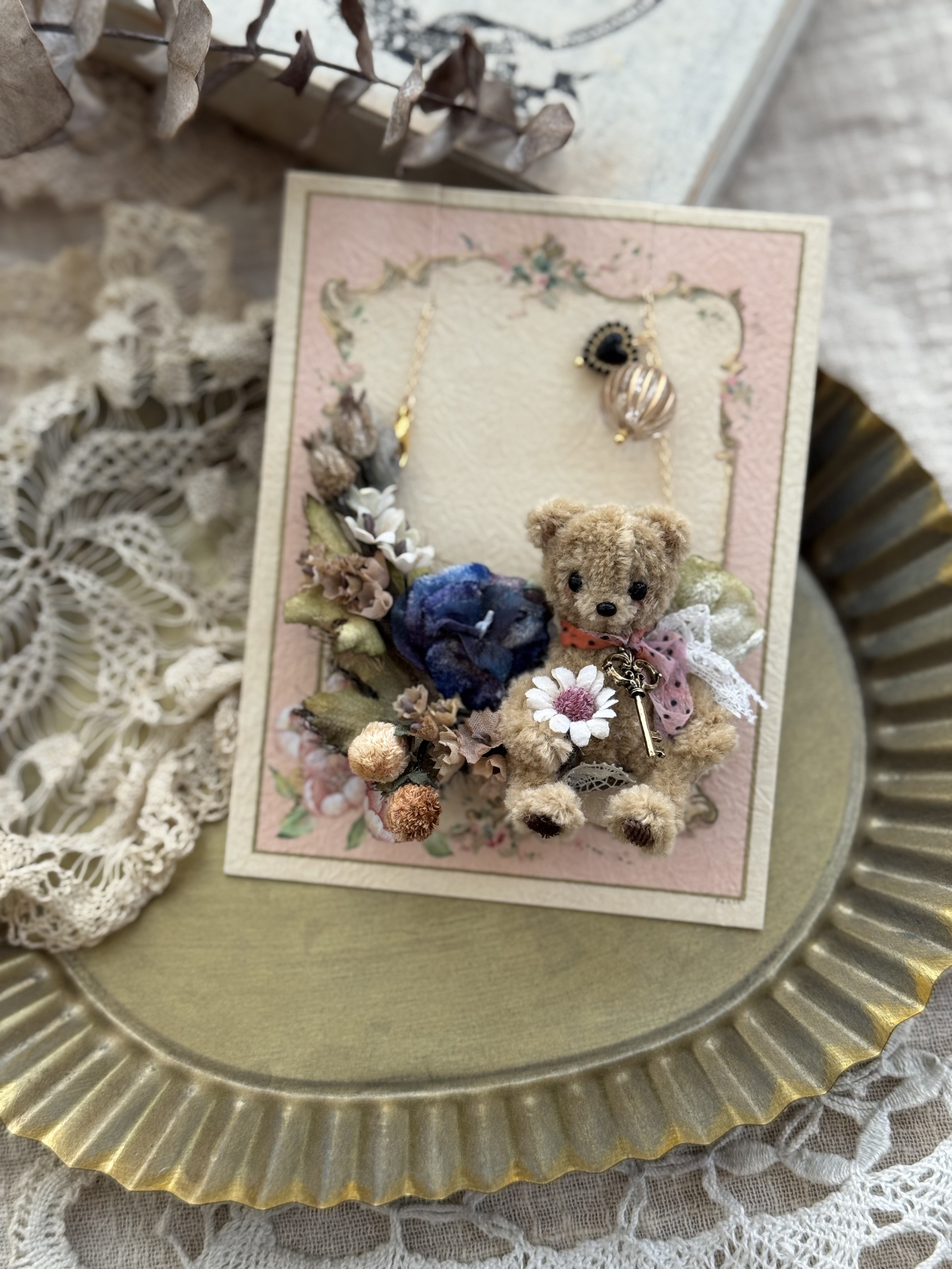 Lilly Bloom x Miss Summer 布花小熊多用途飾品