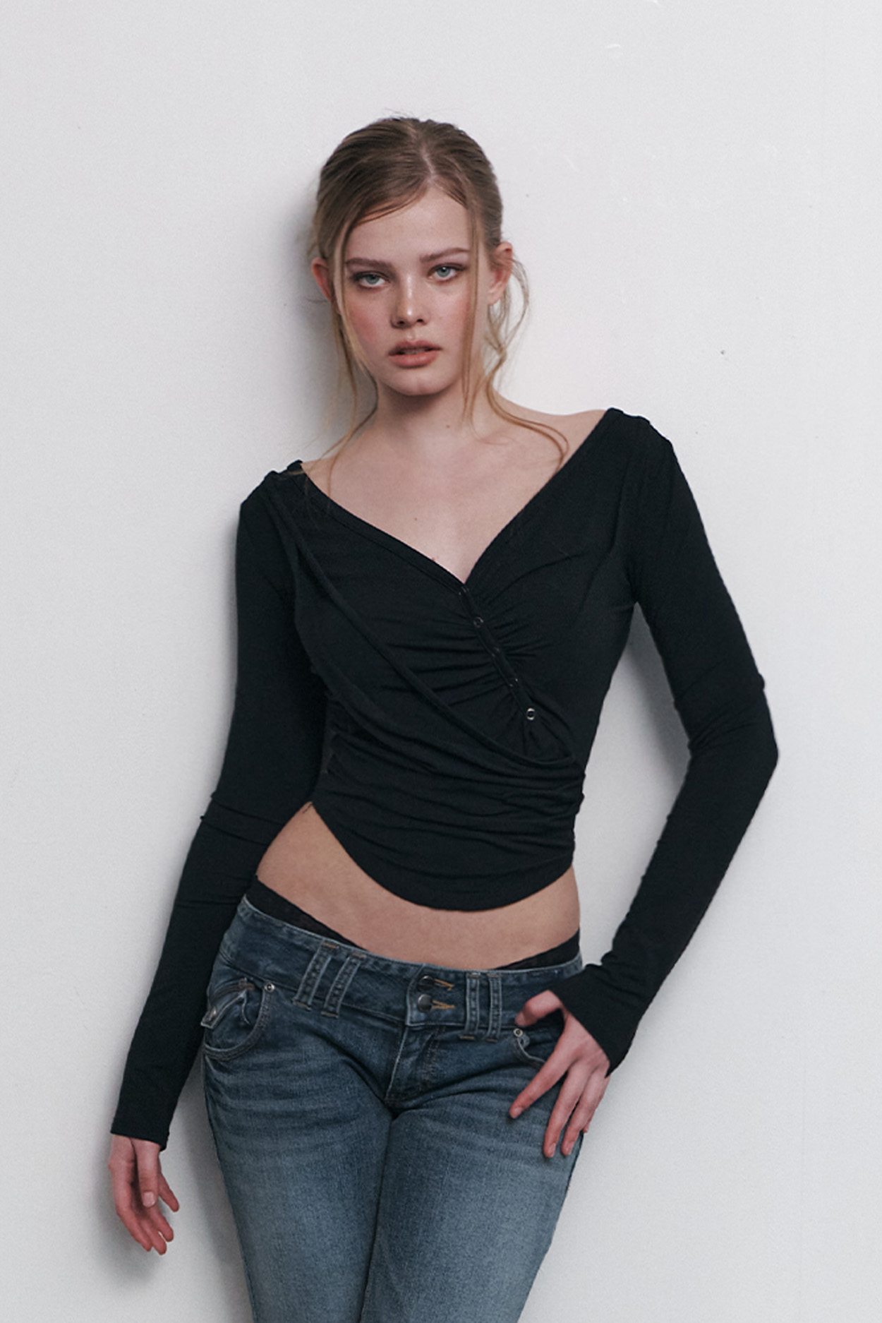 pleaseNOFOLLOW - Deba Long Sleeve Top (Black)