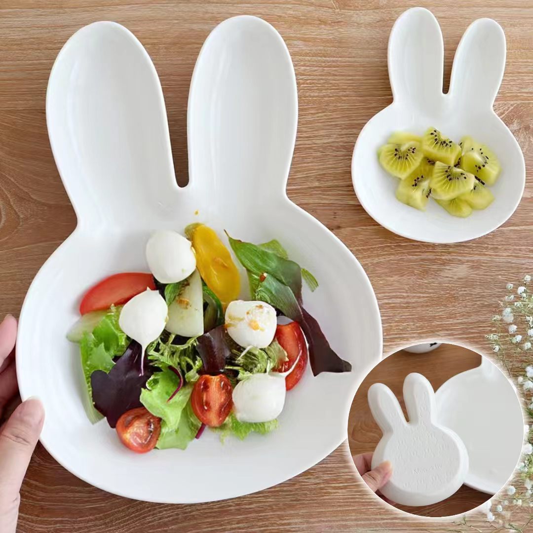 【日本直送】Miffy 立體兔耳陶瓷餐盤！打造治癒系餐桌風格 