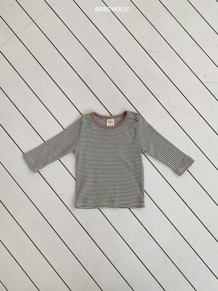 🌸預訂 韓國直送🌸🇰🇷BEBEHOLIC三色條紋打底長袖上衣