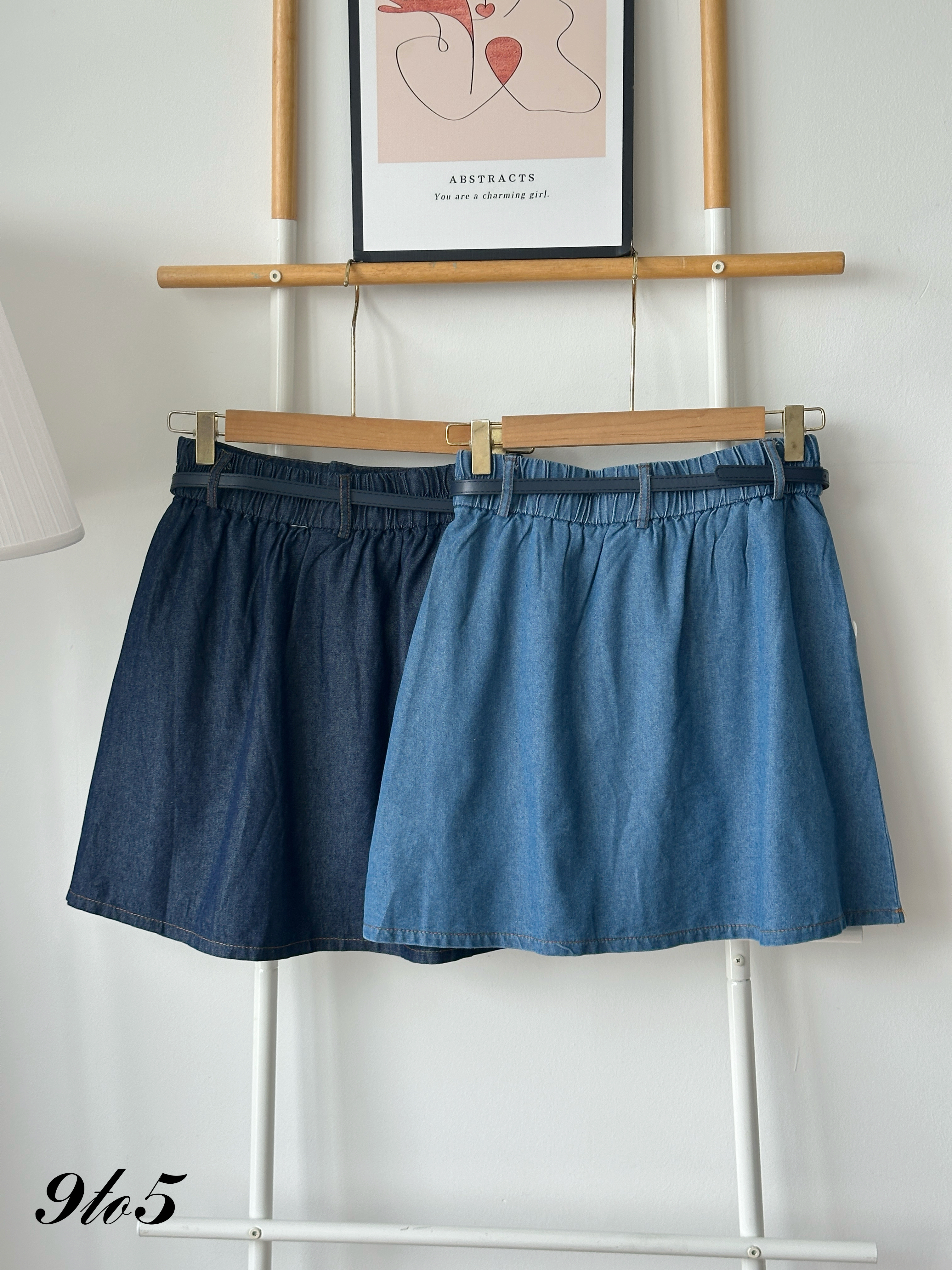 S1955 Short Denim Skirt - 3 Colors 