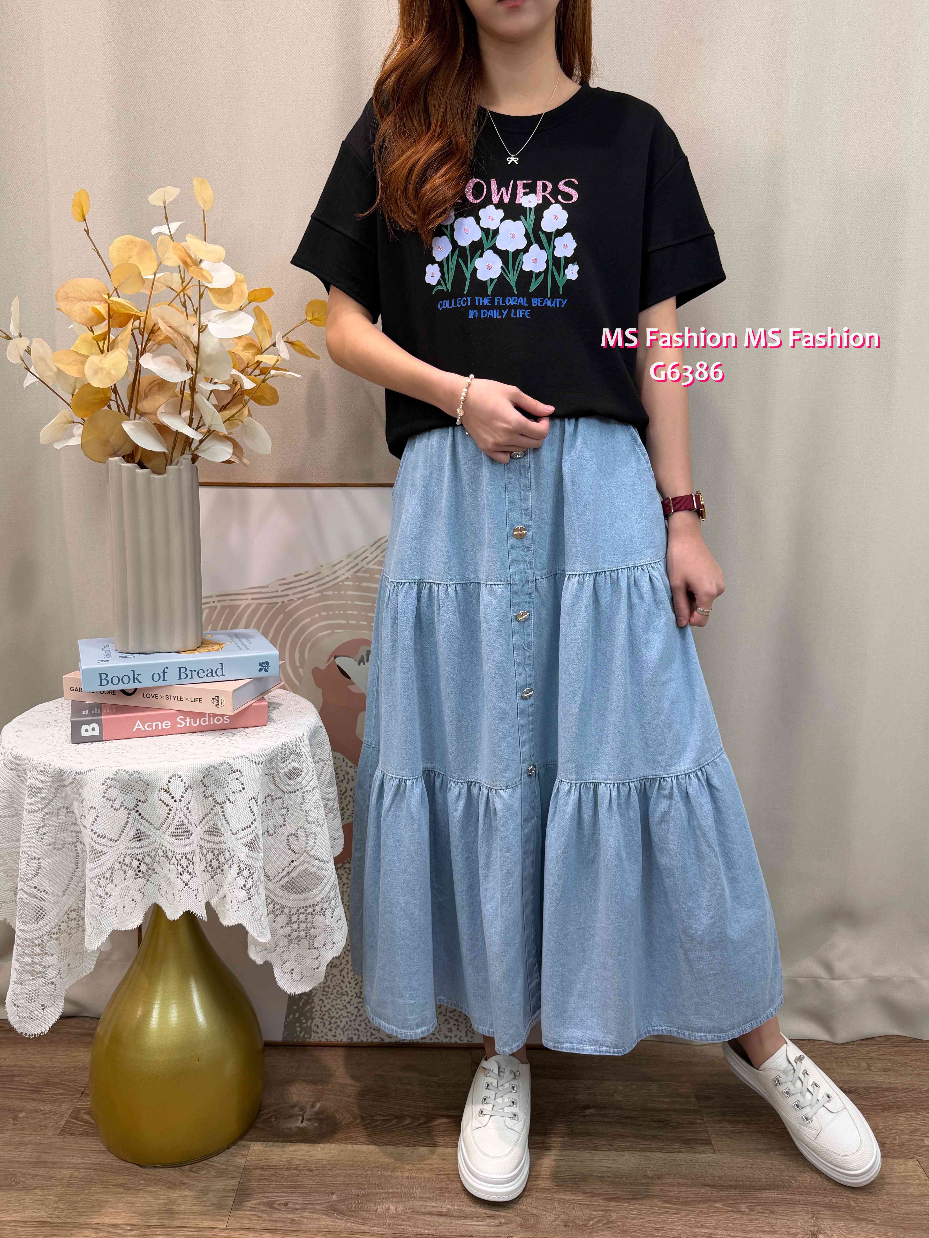 G6386 靚色花花top