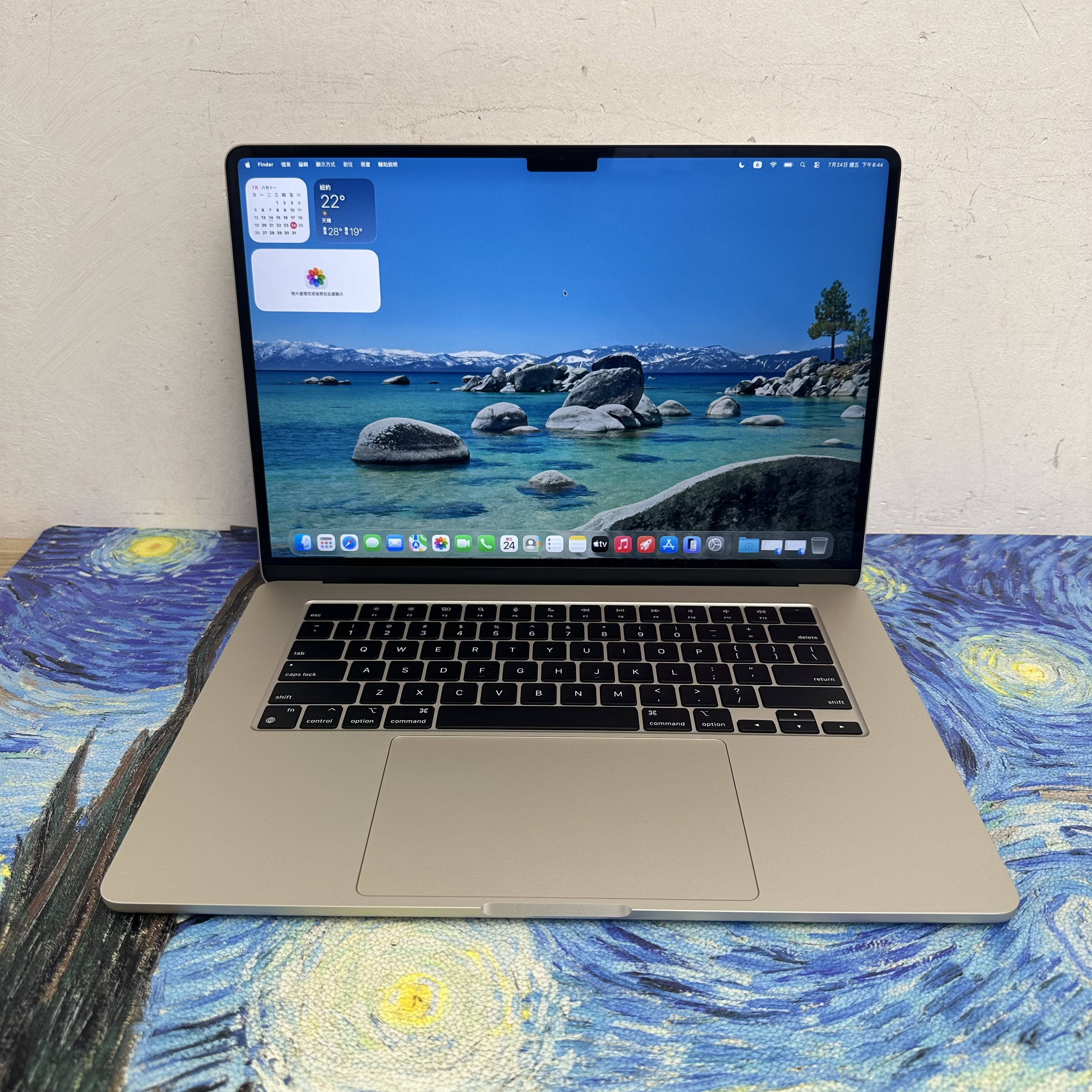 #6043 APPLE  MacBook Air M2 2023 M2 CPU/24GB Ram/512 SSD/10核心GPU/Liquid Retina XDR Mon/15吋/星光色/ 電100/Laptop /Notebook / Gaming