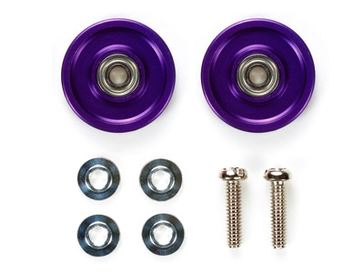 13MM ALUM BALL RACE ROLLERS - RINGLESS/VIOLET