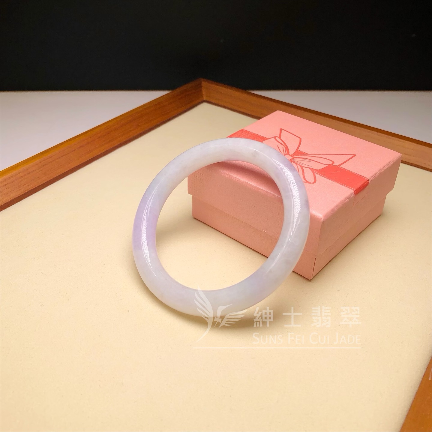 冰藍紫圓鐲56.5mm