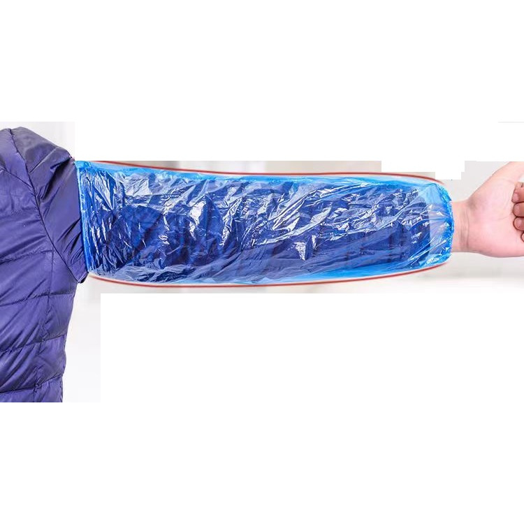 Disposable PE sleeve cover WHITE & BLUE- 100pcs per packet