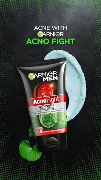 GARNIER MEN 100ml Acno Fight Anti-Acne Foam