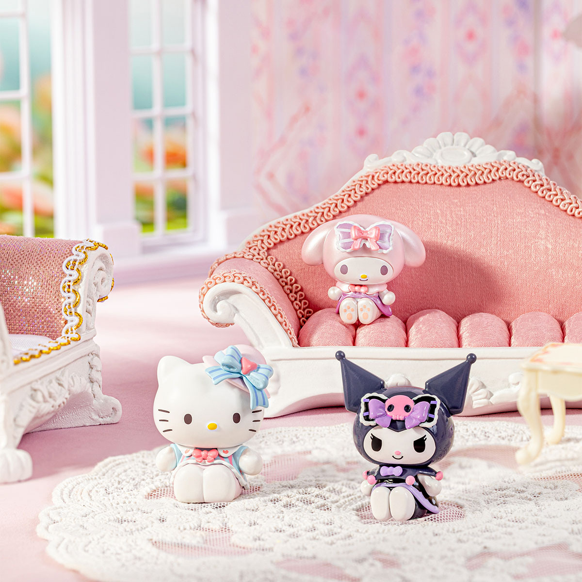 [Sanrio] 甜美蕾絲女孩系列 Moetch 豆豆公仔 (日語/英語) | 1件