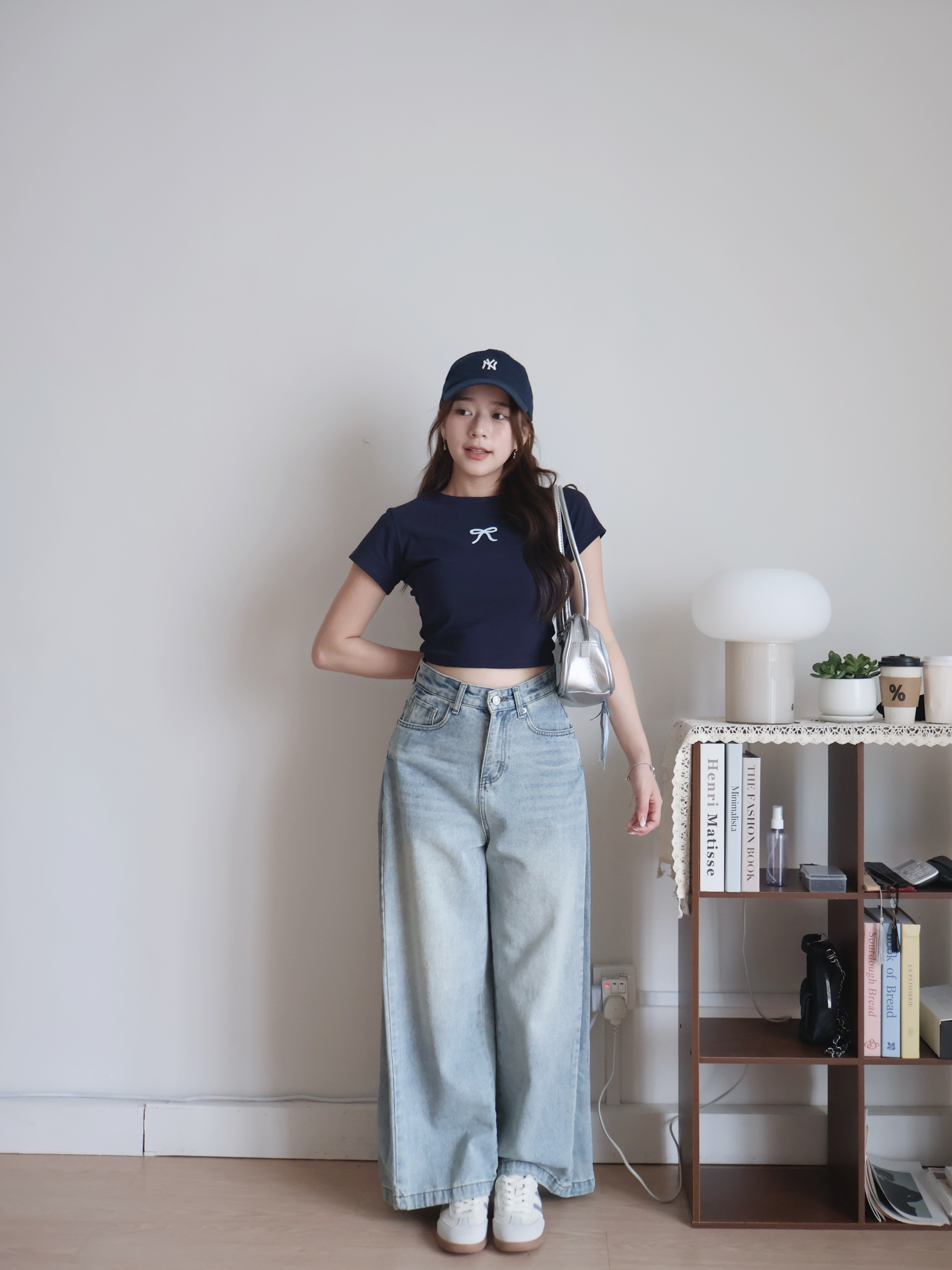 Nabi Cropped Top | Navy