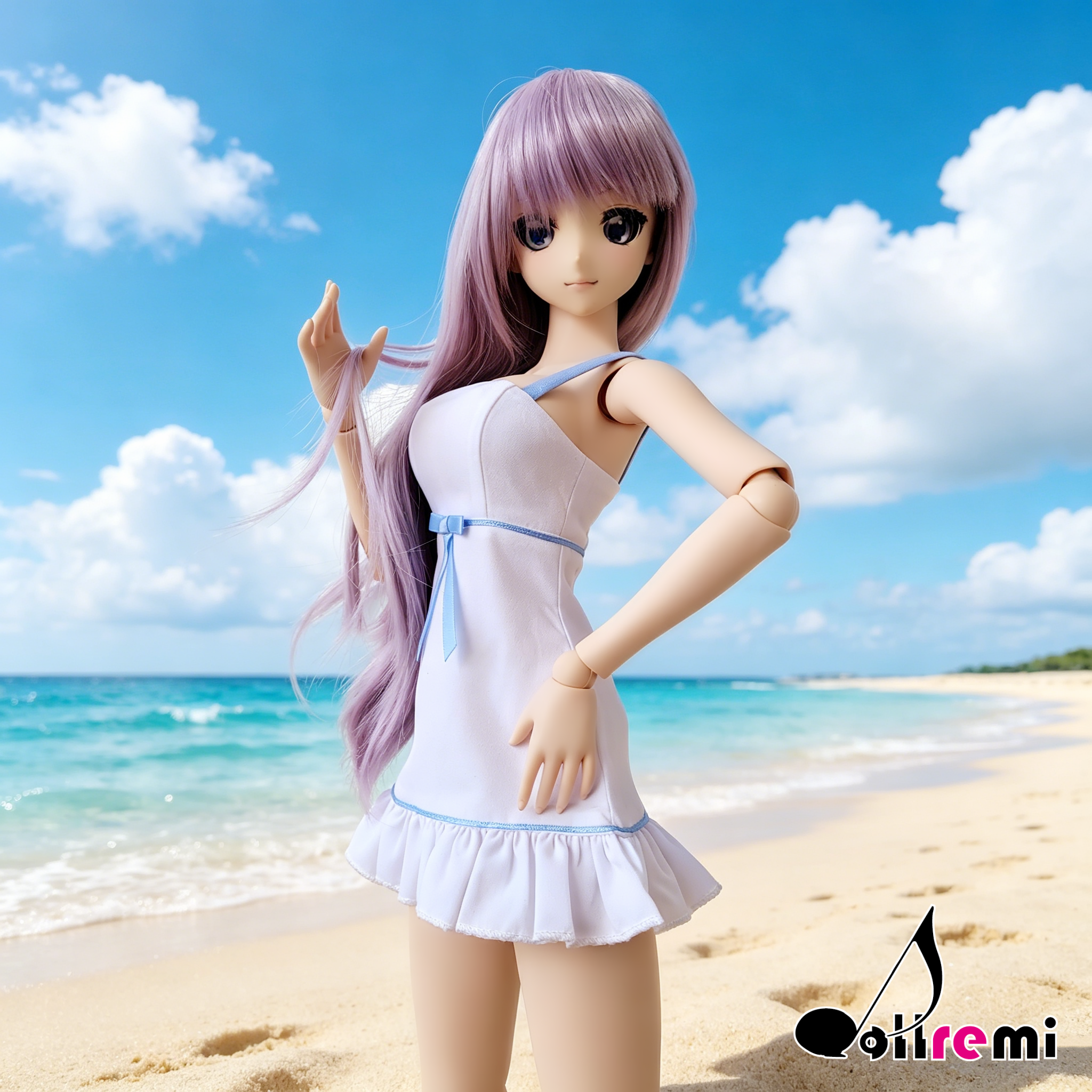 【dollremi】(DD0828) 白色吊帶裙 White camisole dress