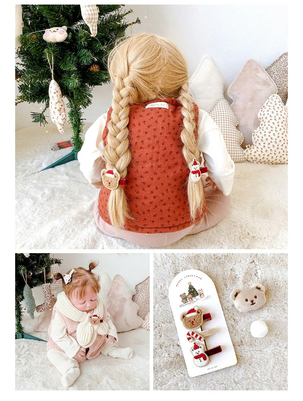 Dottodot 聖誕髮夾三件套