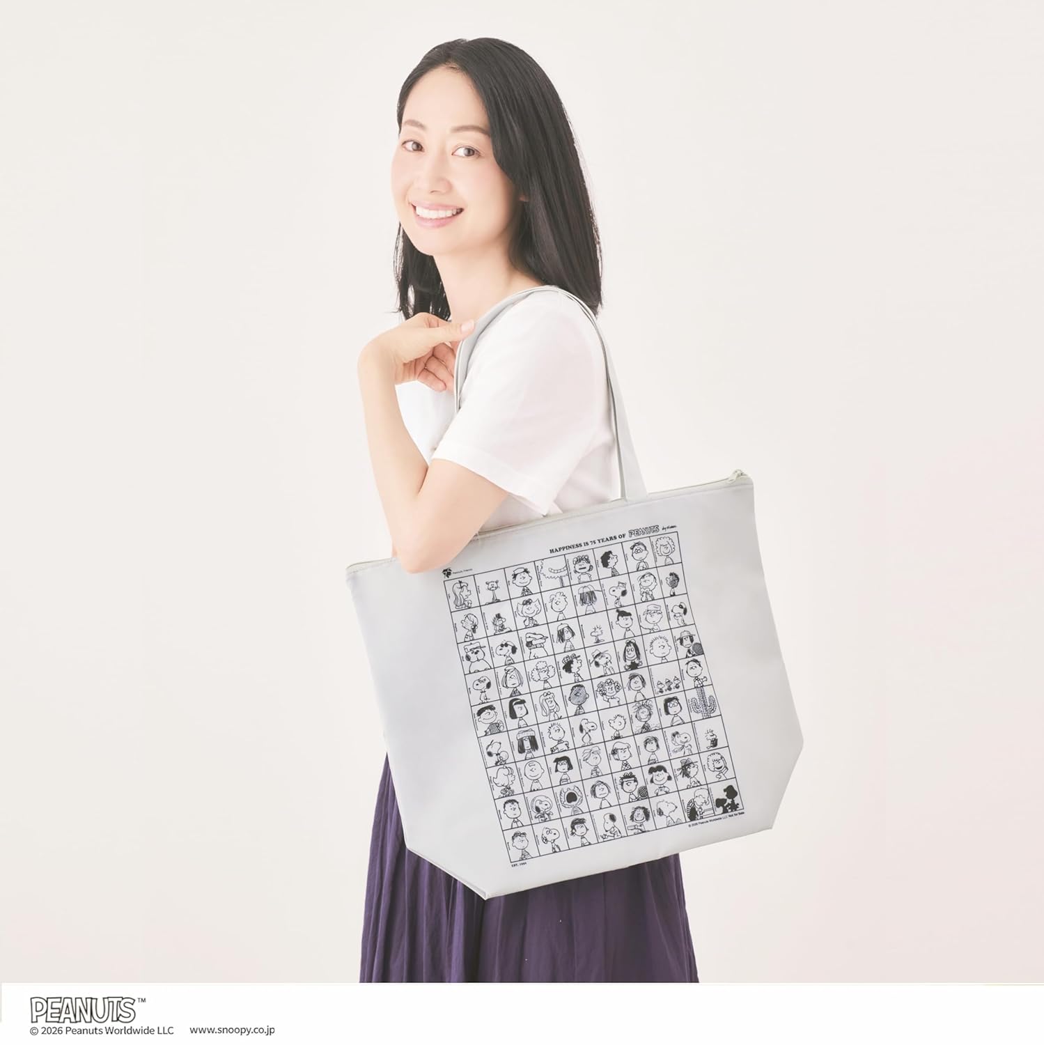 💢預購特價 | 6月初寄出💢 🔥🔥【日本直送《PEANUTS誕生75周年紀念設計》史努比折疊式超大保冷袋】