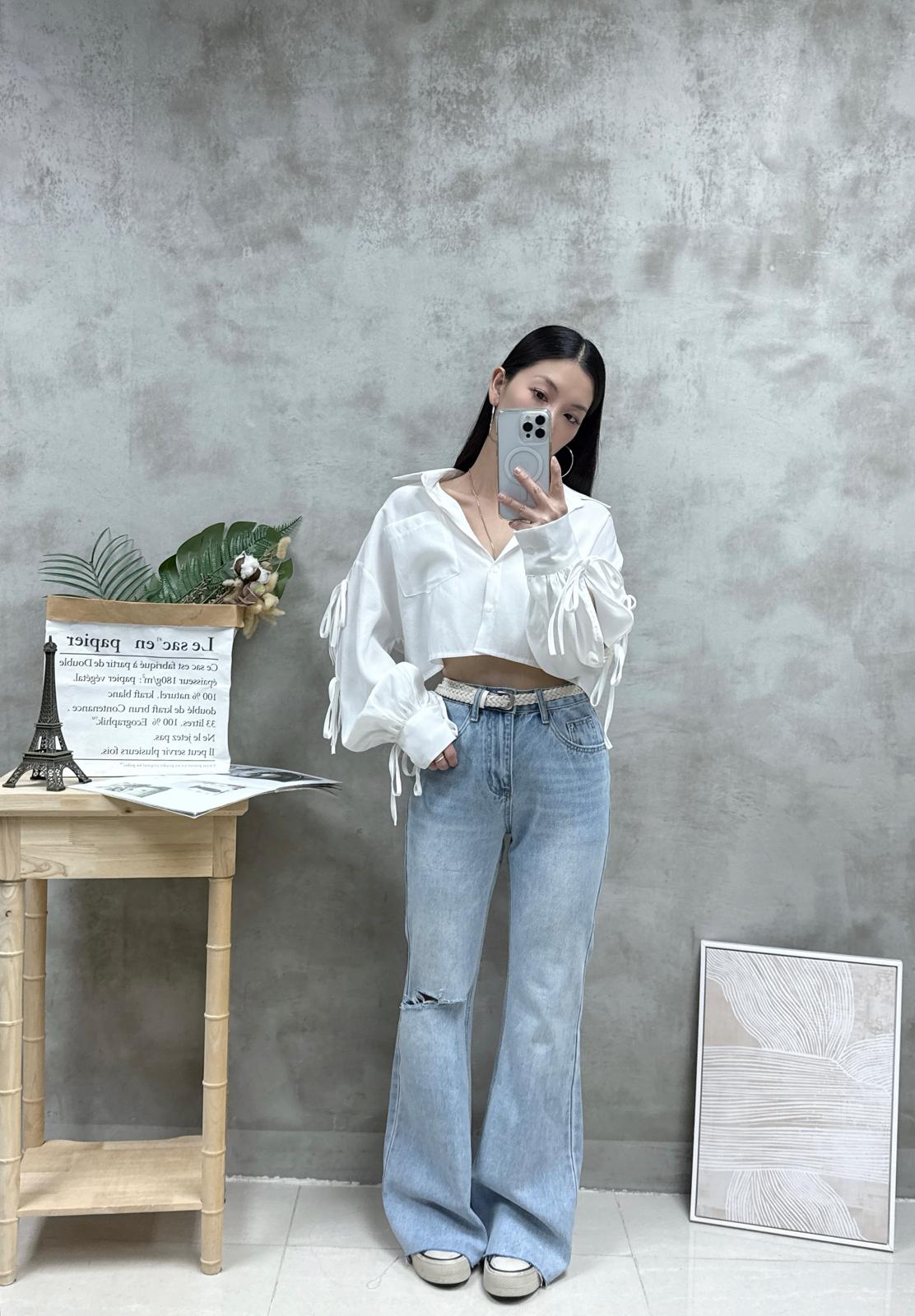 F26 打結蝴蝶䄂外套