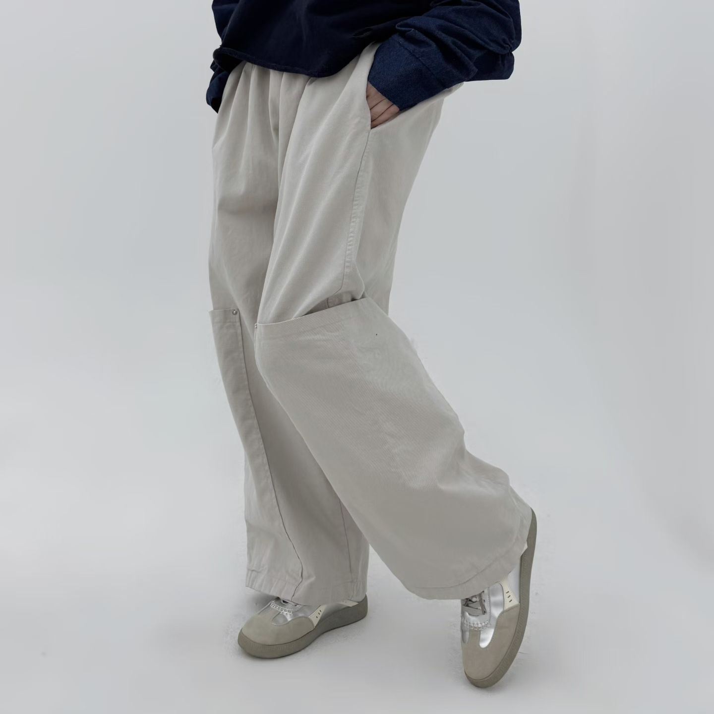 薄棉舒適休閒褲