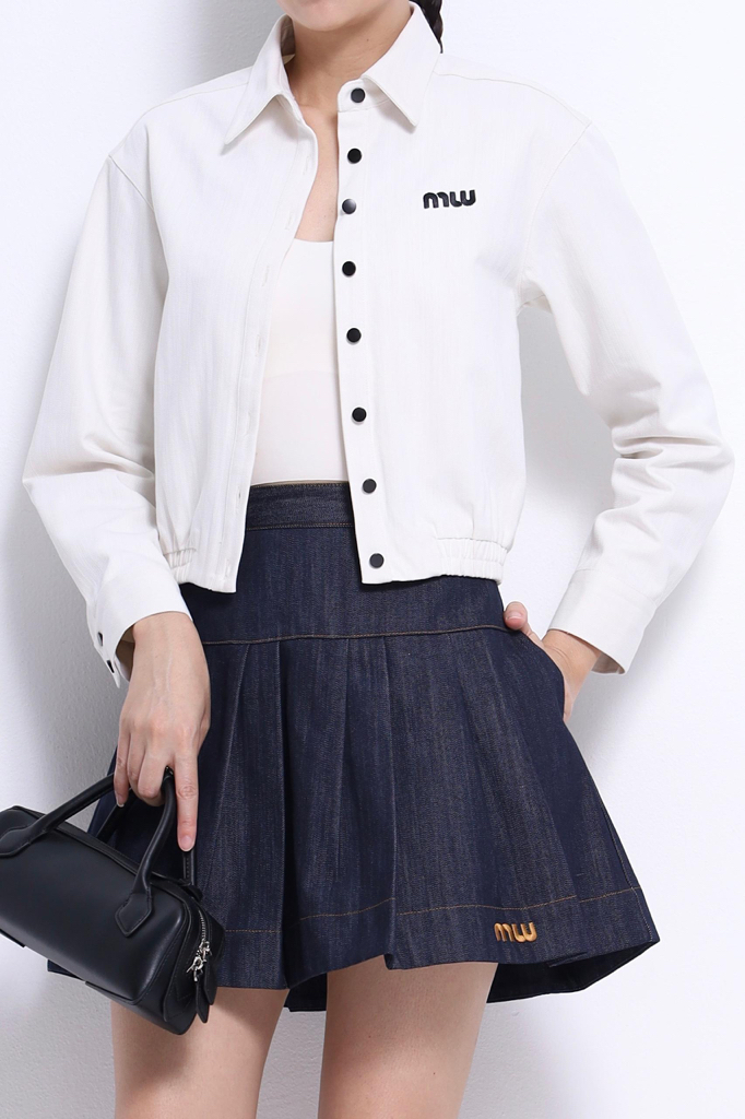 CS1416 Pleated Mini Skirt