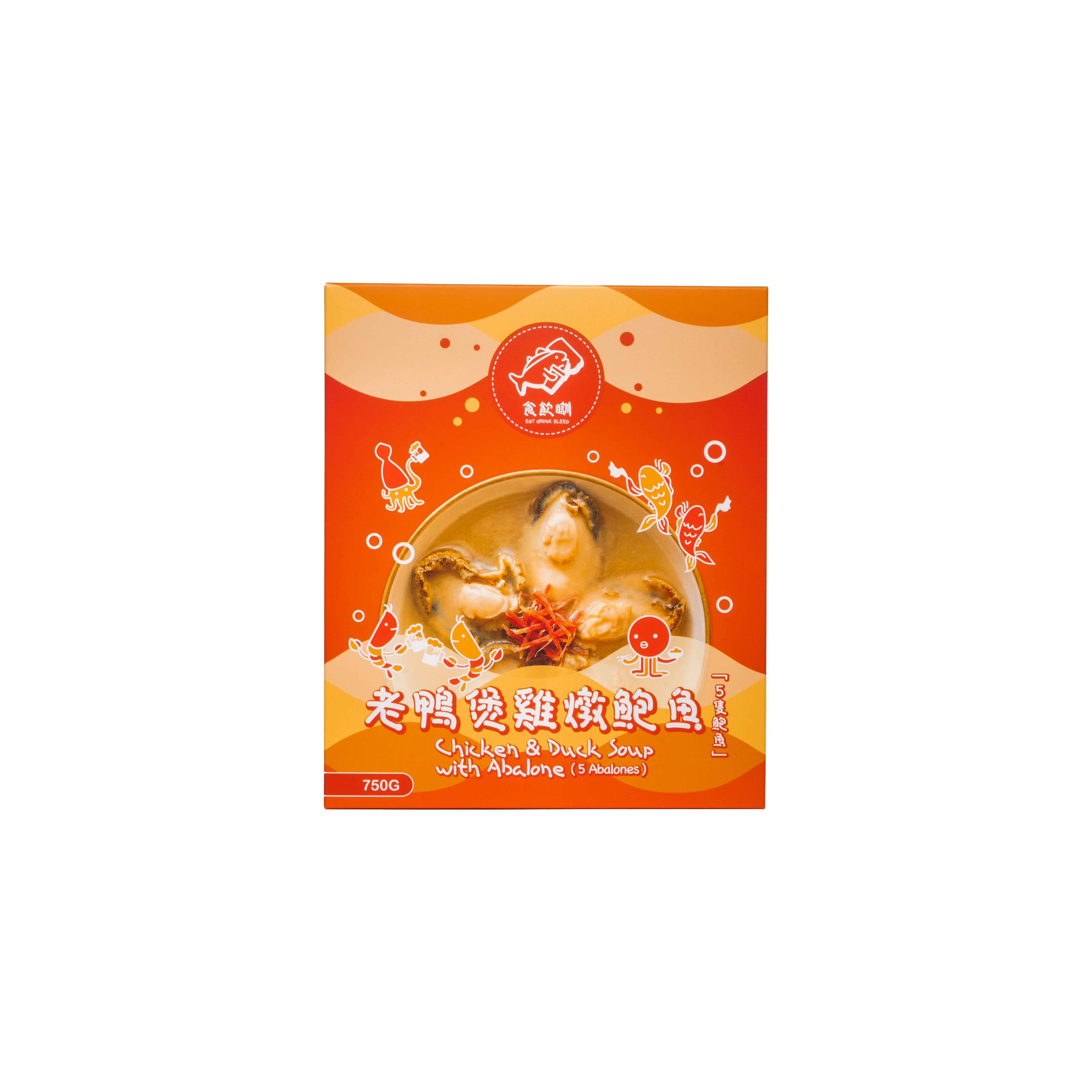 老鴨煲雞燉鮑魚 750G