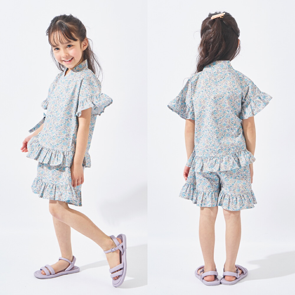 🆕【⭐訂購⭐】🌀 🇯🇵 日本直送 荷葉邊 喇叭袖 碎花 甚平套裝［5款選］ 🌀 [ELDA-0192][260521]