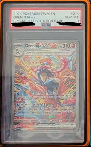 Pokemon TCG Twilight Masquerade - Greninja EX-214/167 (PSA 10)