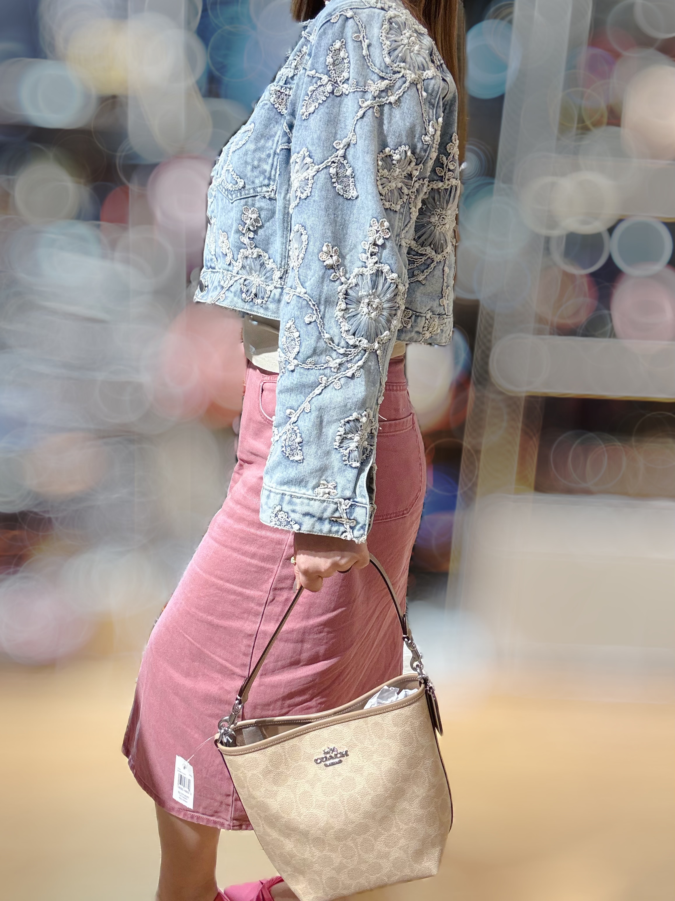 Coach City bucket milk tea/m