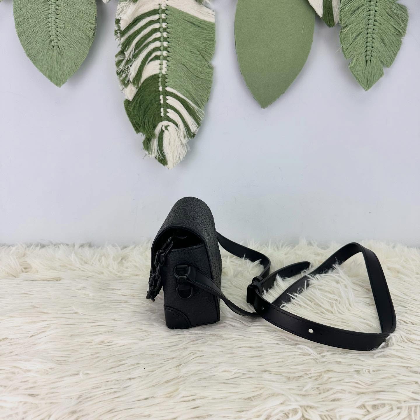 LV 🤍PRE OWNED 黑色真皮壓紋 Steamer 晶片款 🖤