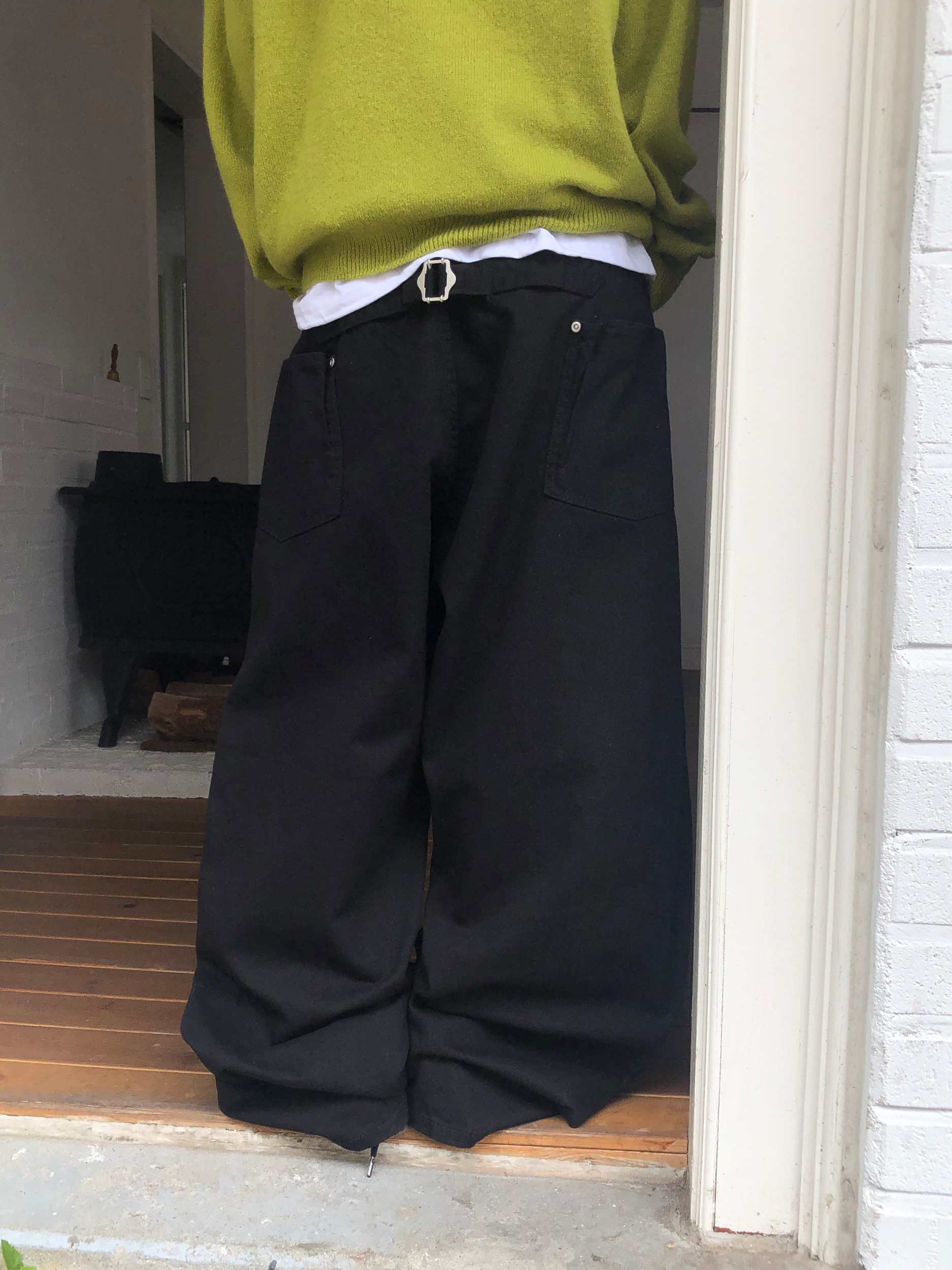 Side Pocket Wide-Leg Pants