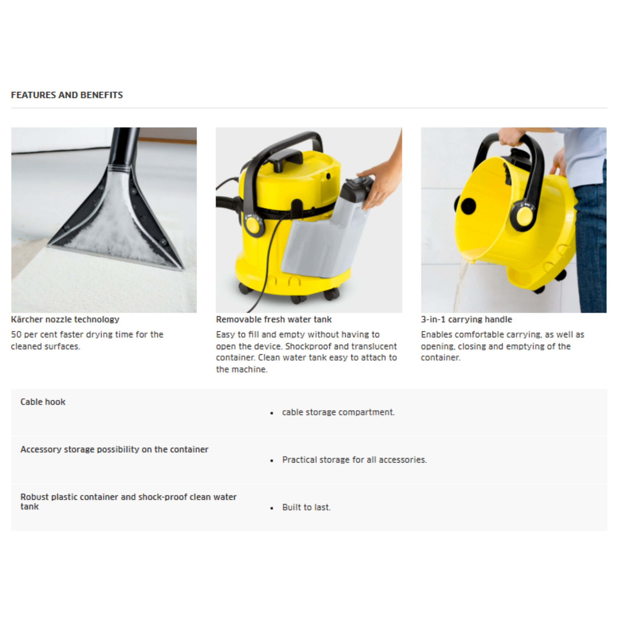 Karcher SE 4001 Spray Extraction Cleaner (SE 4001)