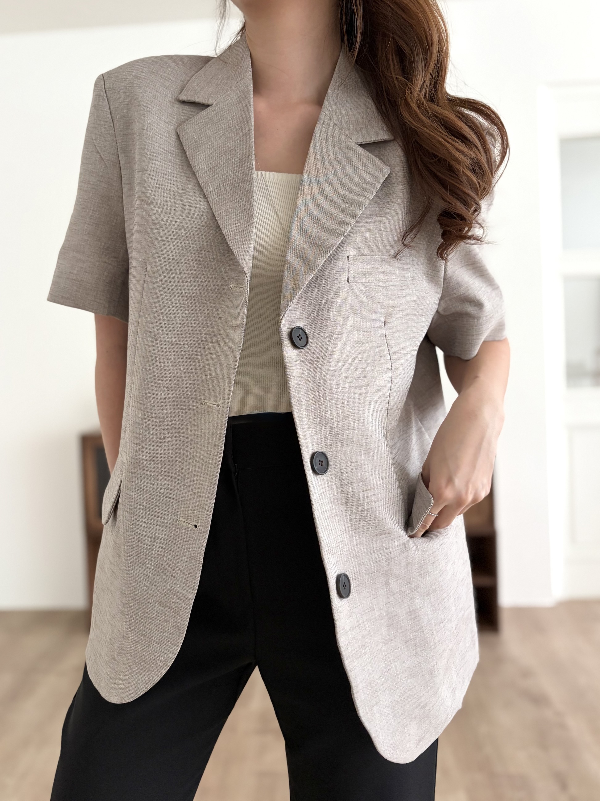 The Oversized Oatmeal Blazer