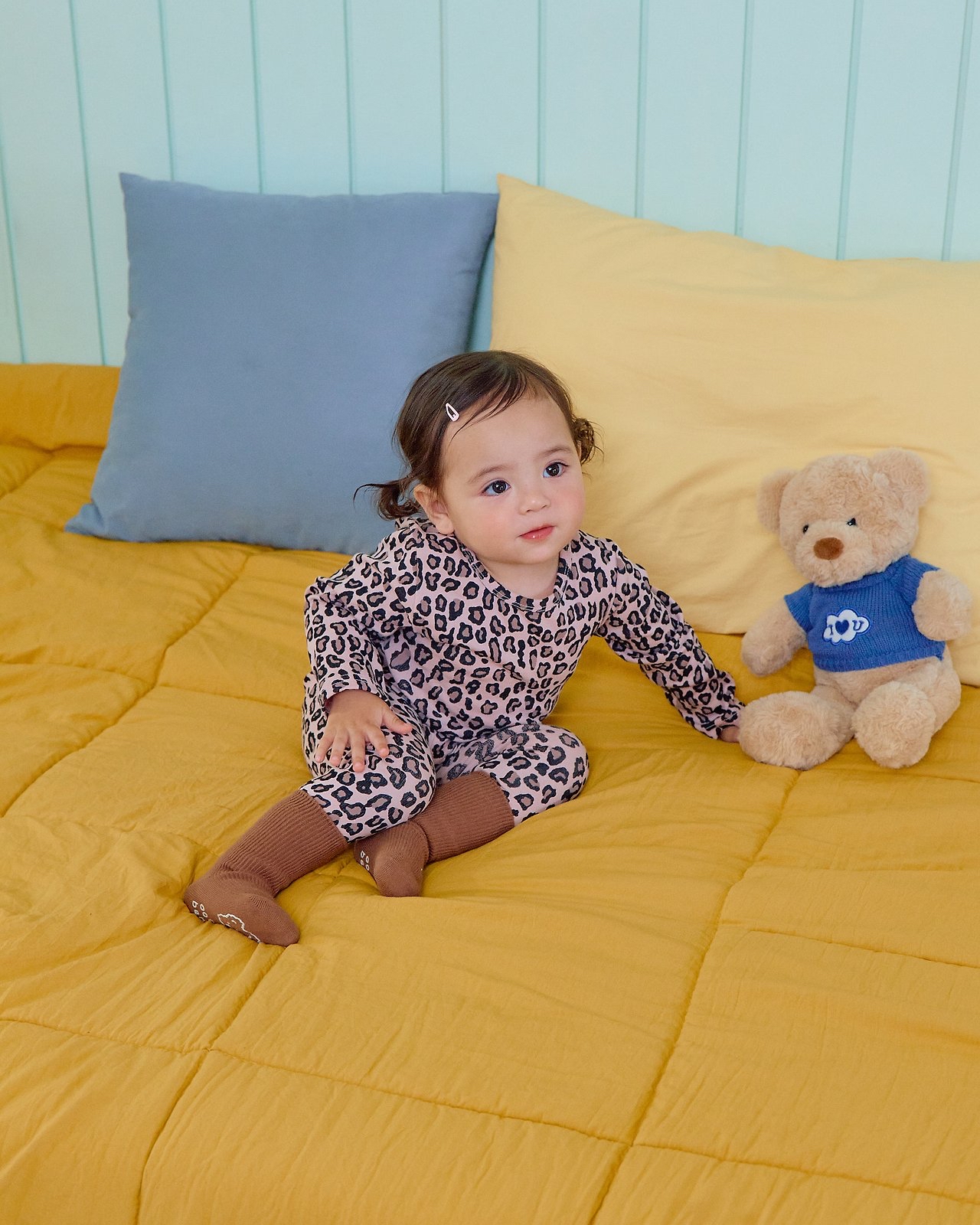 OOTT | Little Leopard Print Loungewear set