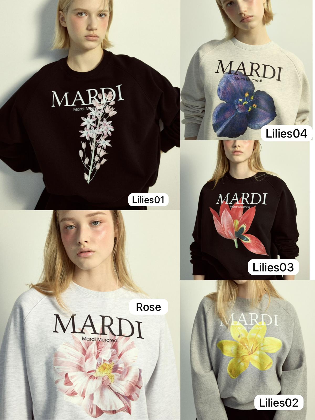 Mardi 新款花print raglan 衛衣 限時優惠 (size 細點那款)