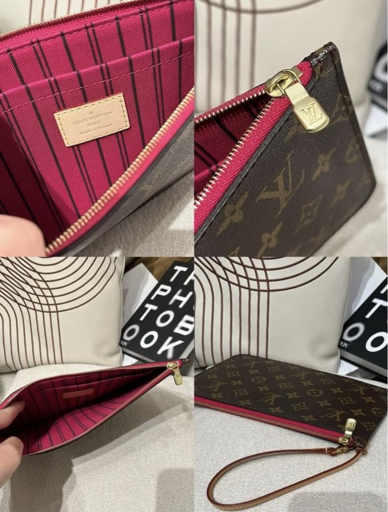 LV Pouch Pochette Monogram Zip wallet 100%Authentic, 98%New