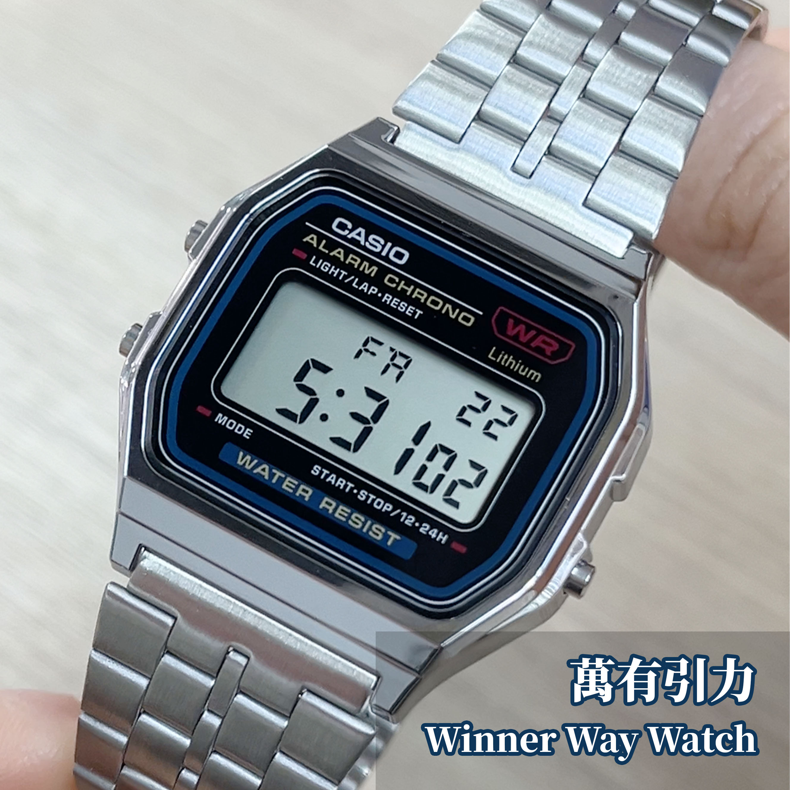 Casio 復古跳字錶 A159WA-N1