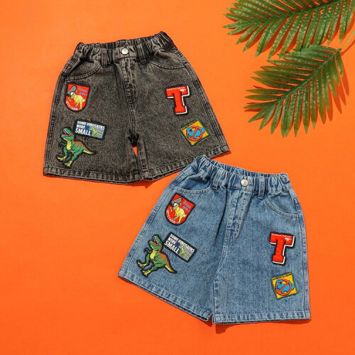 🆕【⭐訂購⭐】🌀 🇯🇵 日本直送 福井縣恐龍博物館 恐龍刺繡貼片 牛仔短褲［2款選］🌀 [ELDA-0077][260508]